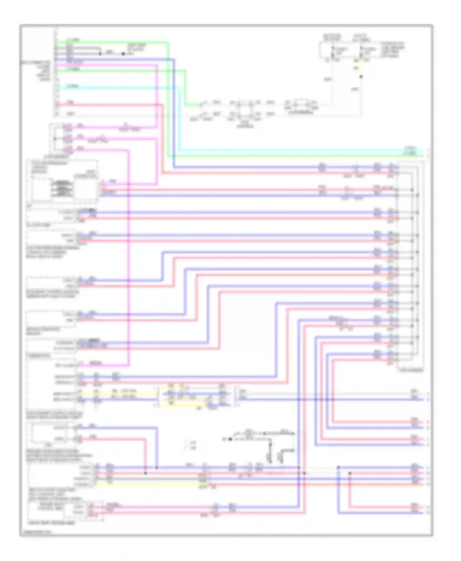 Wiring diagram 101 102 pnk for Infiniti M37 IV (2010-2014) (2 of 2)