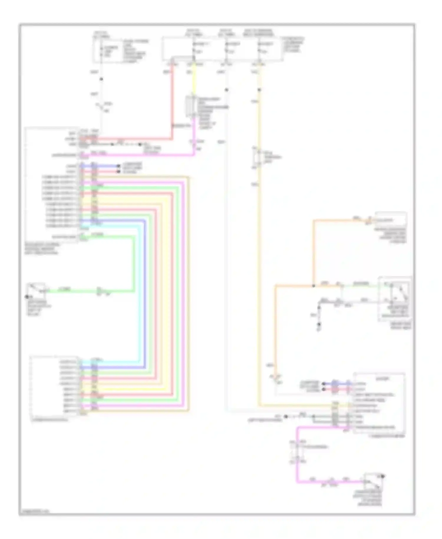 Wiring diagram combination meter for Infiniti M37 IV (2010-2014) (23 of 26)