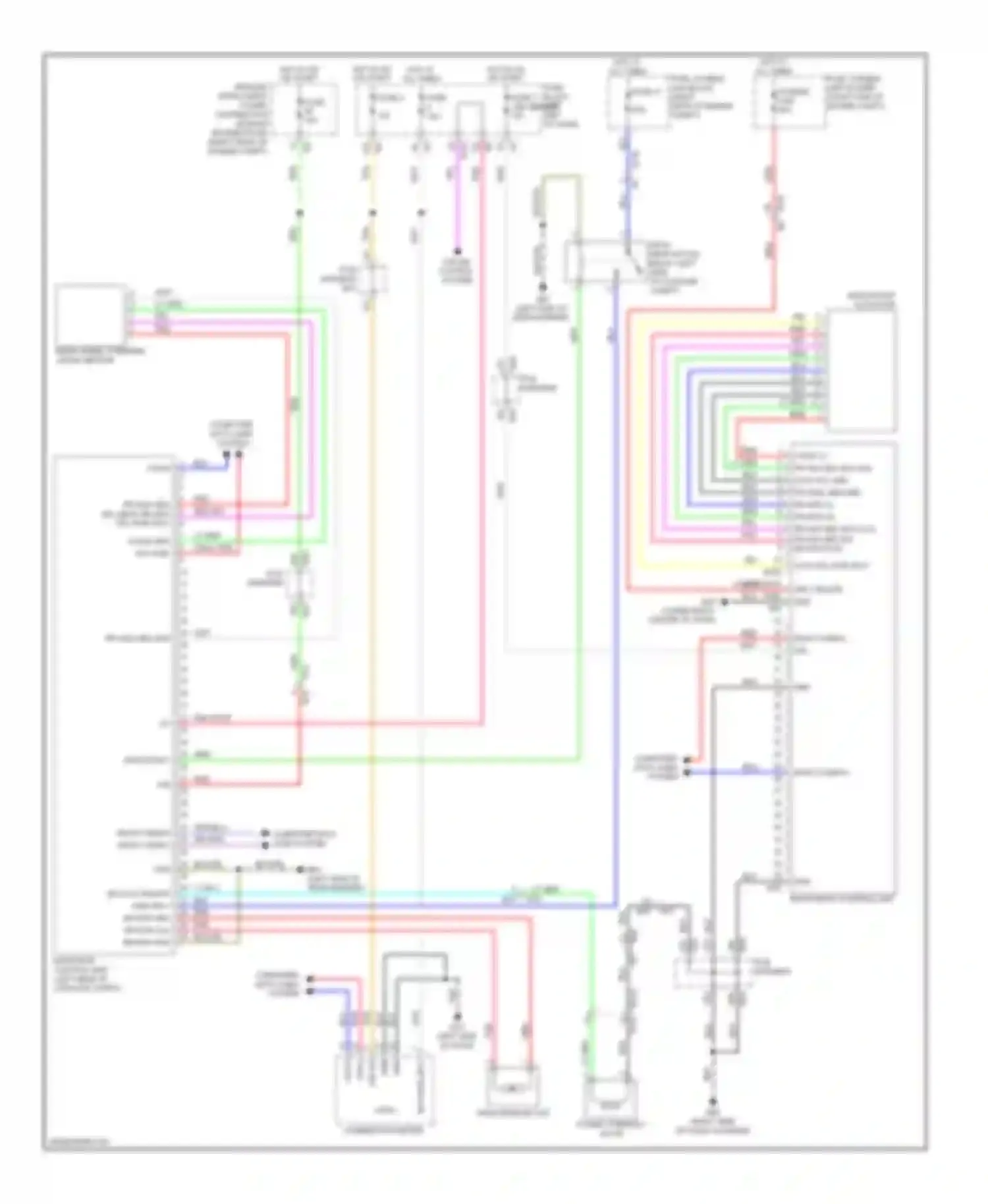 Wiring diagram cruise control system for Infiniti M37 IV (2010-2014) (1 of 3)