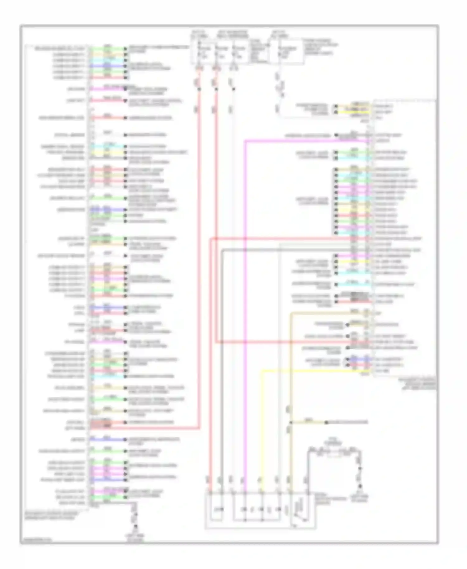 Wiring diagram dr door unlock sensor for Infiniti M37 IV (2010-2014) (1 of 1)