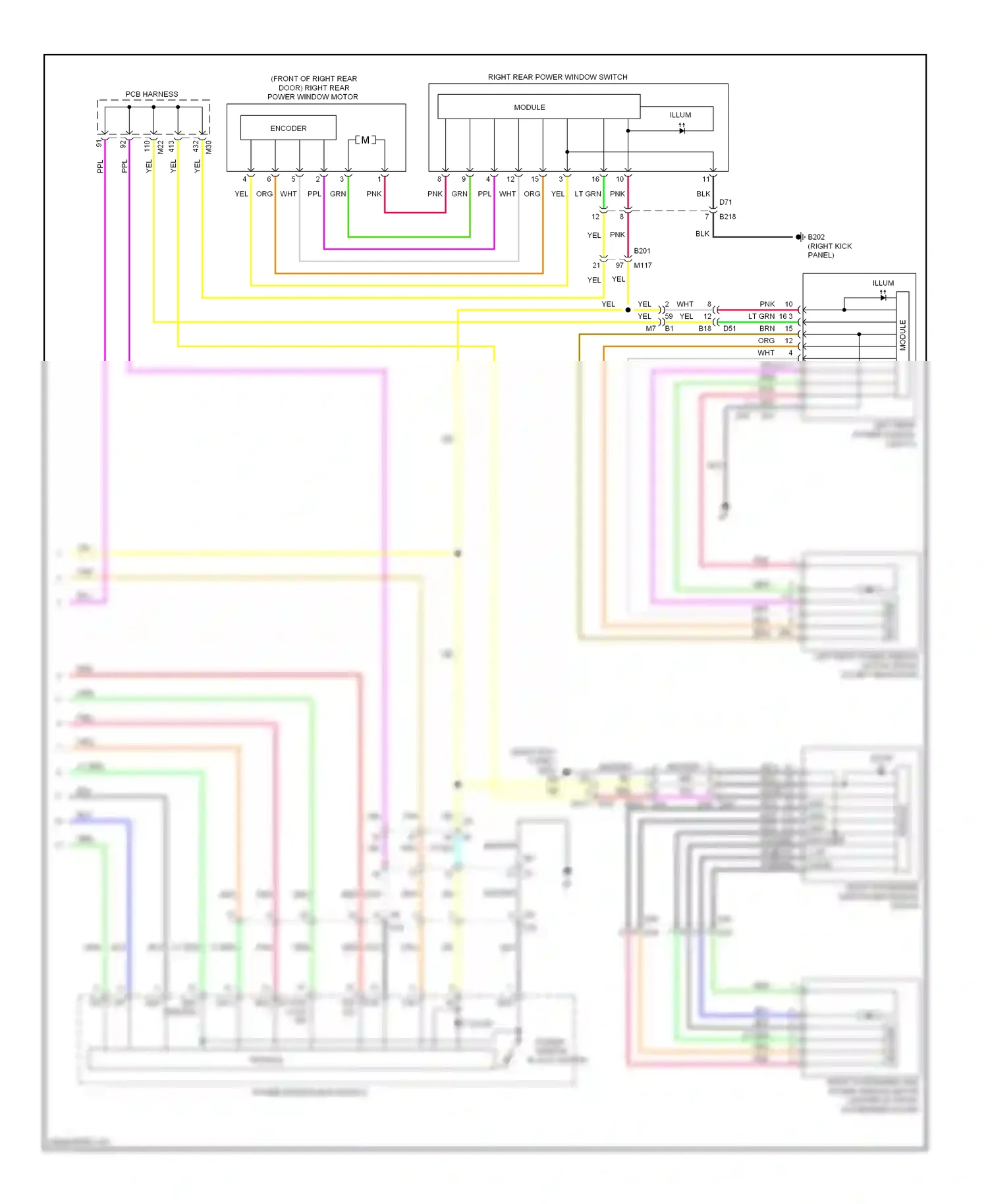 Infiniti M37 IV (2010-2014) encoder wiring diagram  (2 of 2)