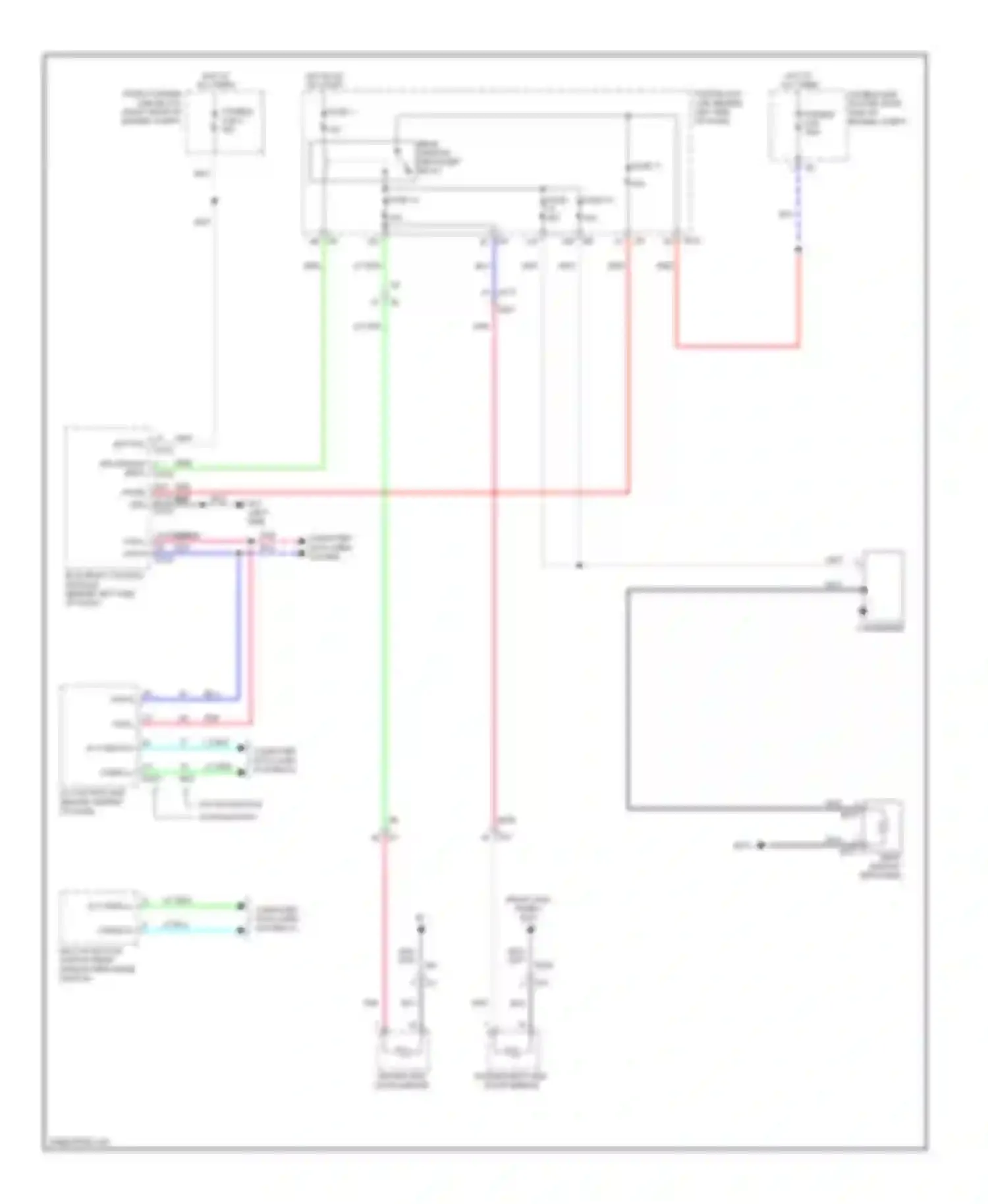 Wiring diagram fuse 13 for Infiniti M37 IV (2010-2014) (1 of 1)