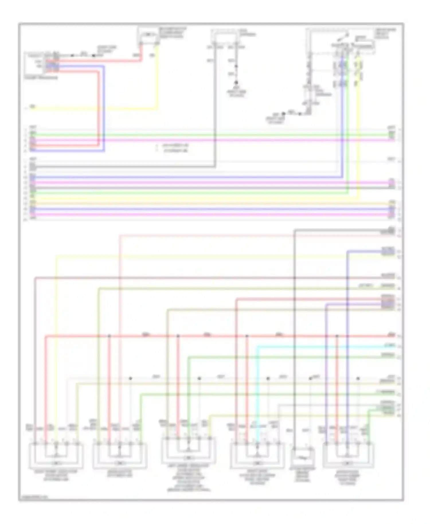 Wiring diagram grn/red for Infiniti M37 IV (2010-2014) (1 of 5)
