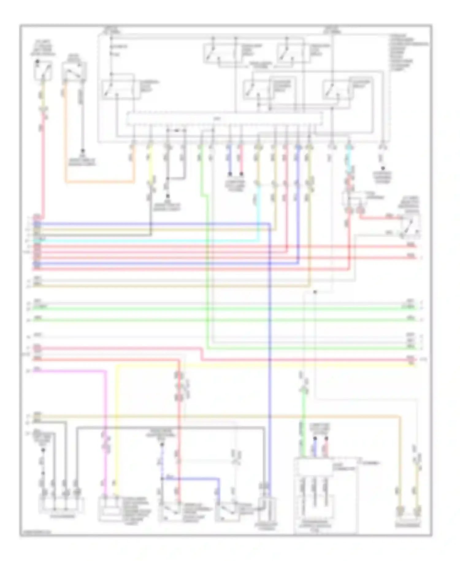 Wiring diagram head- lights system for Infiniti M37 IV (2010-2014) (1 of 2)