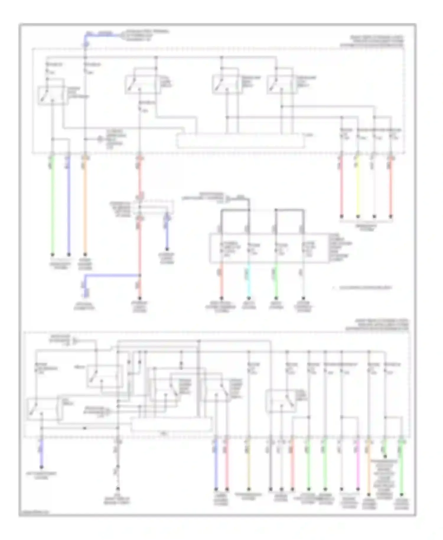 Wiring diagram headlamp low relay for Infiniti M37 IV (2010-2014) (3 of 4)