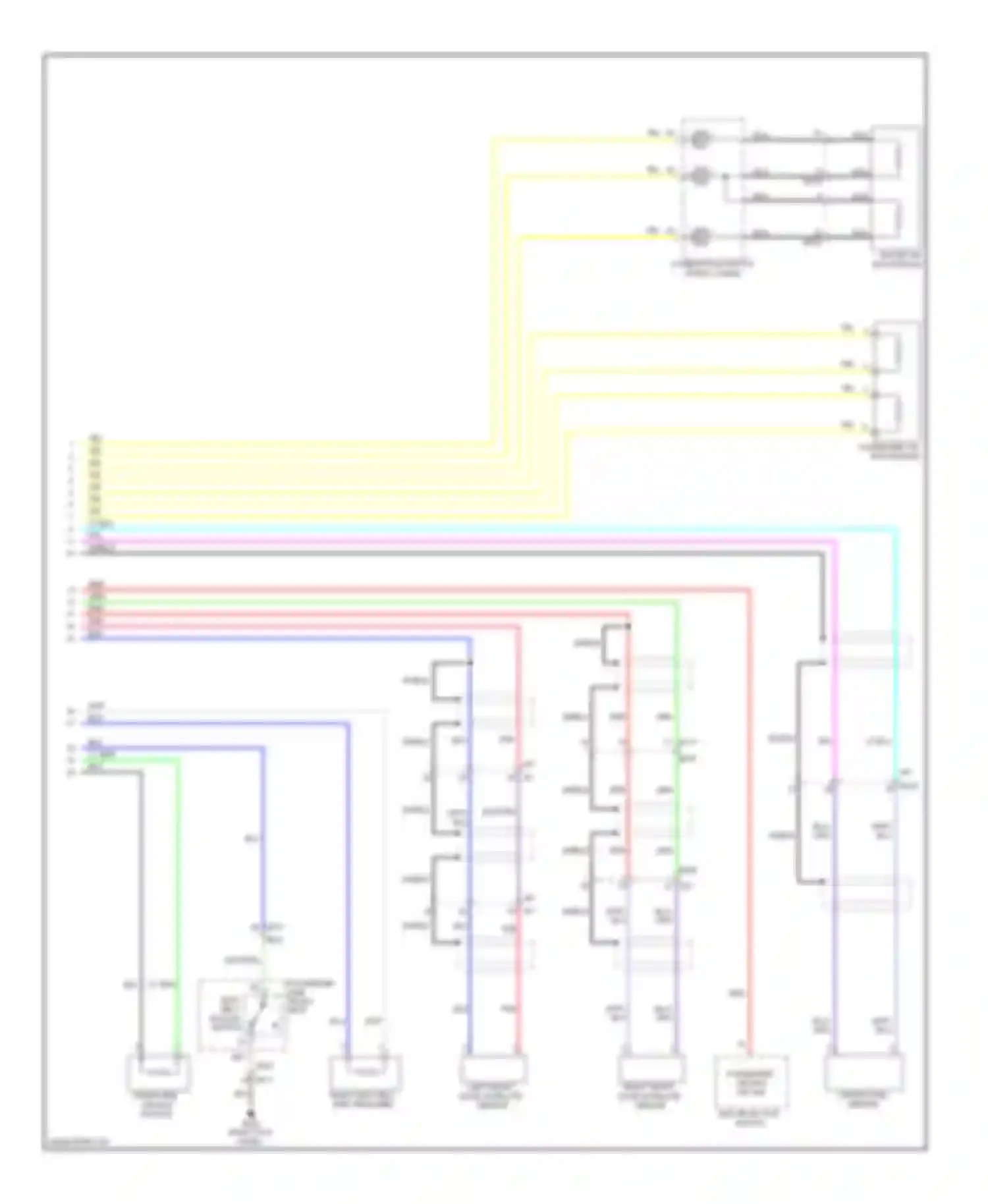 Wiring diagram multifunction switch for Infiniti M37 IV (2010-2014) (1 of 1)