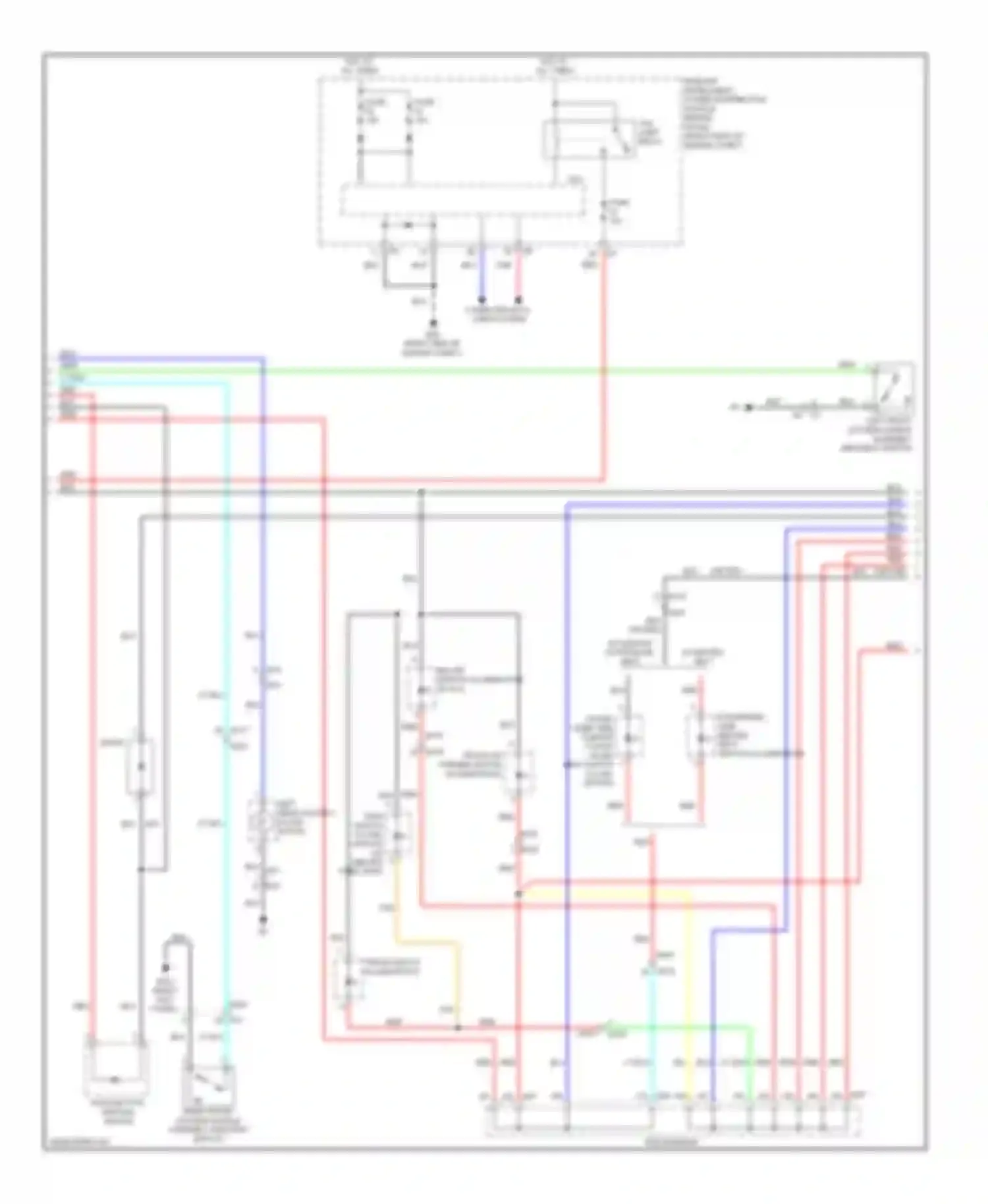 Wiring diagram passenger side heated seat for Infiniti M37 IV (2010-2014) (1 of 1)