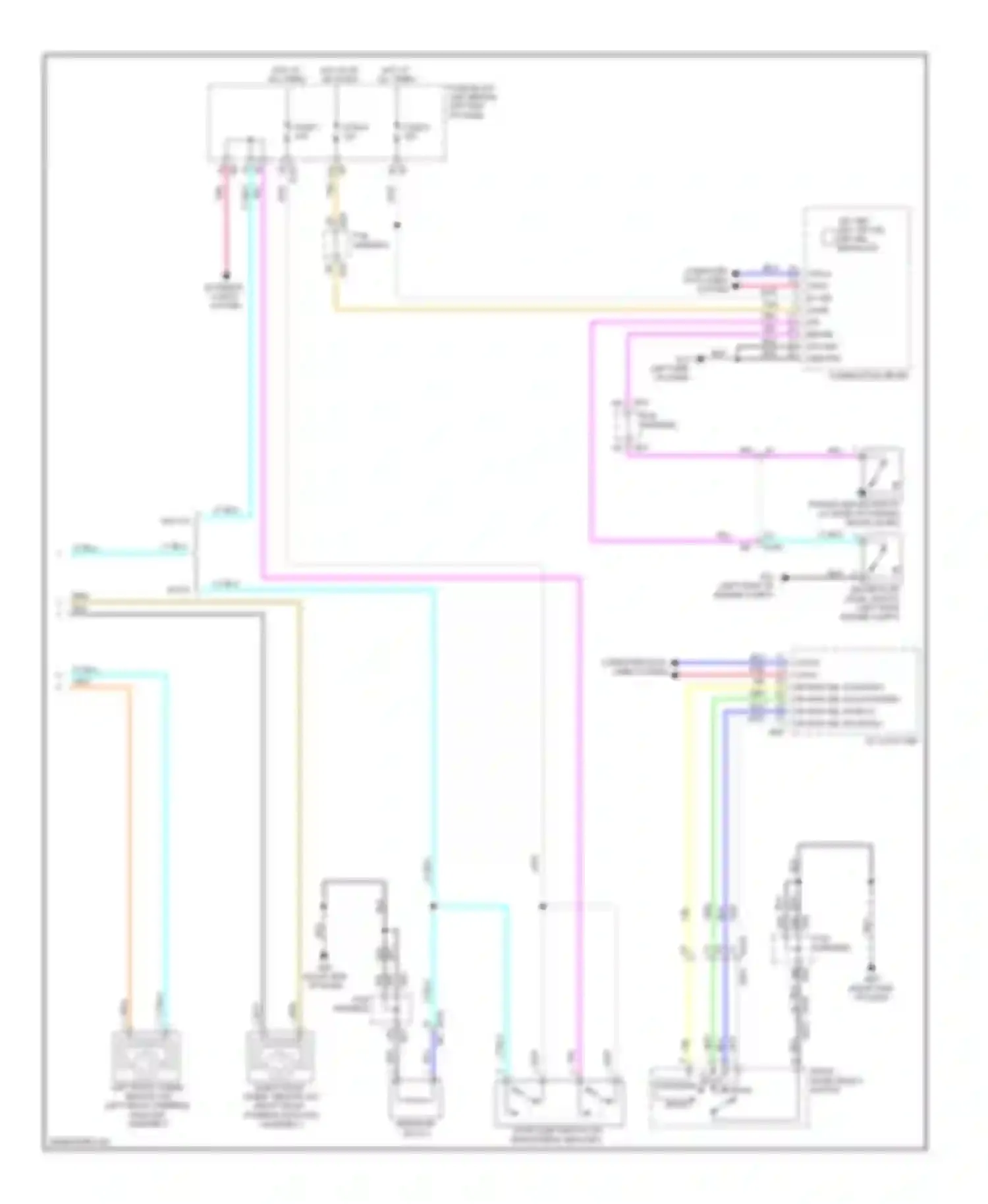 Wiring diagram pcb harness for Infiniti M37 IV (2010-2014) (2 of 72)