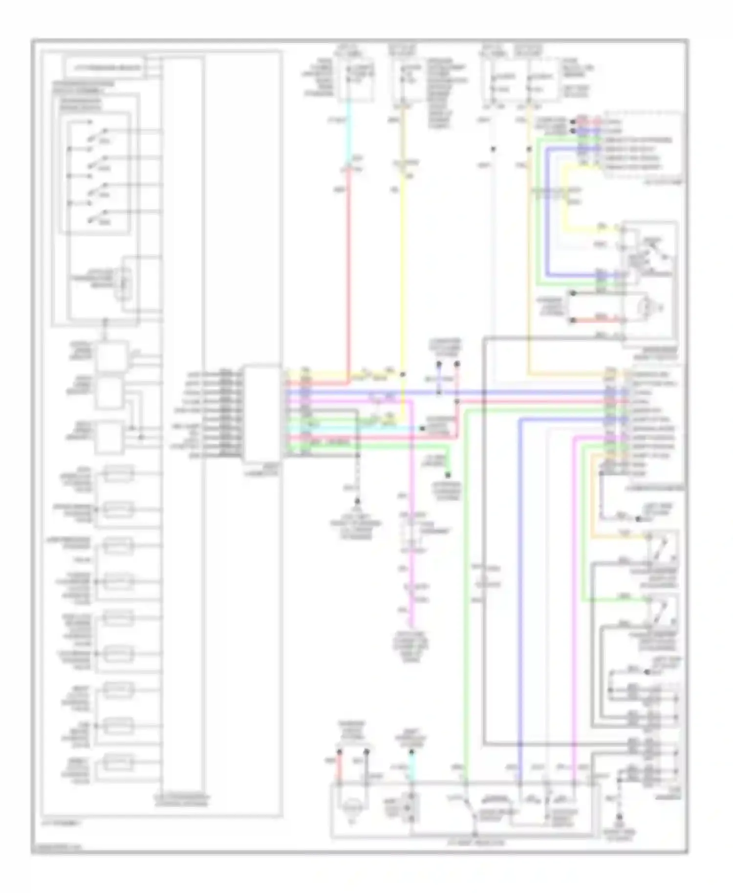 Wiring diagram position select switch for Infiniti M37 IV (2010-2014) (1 of 1)