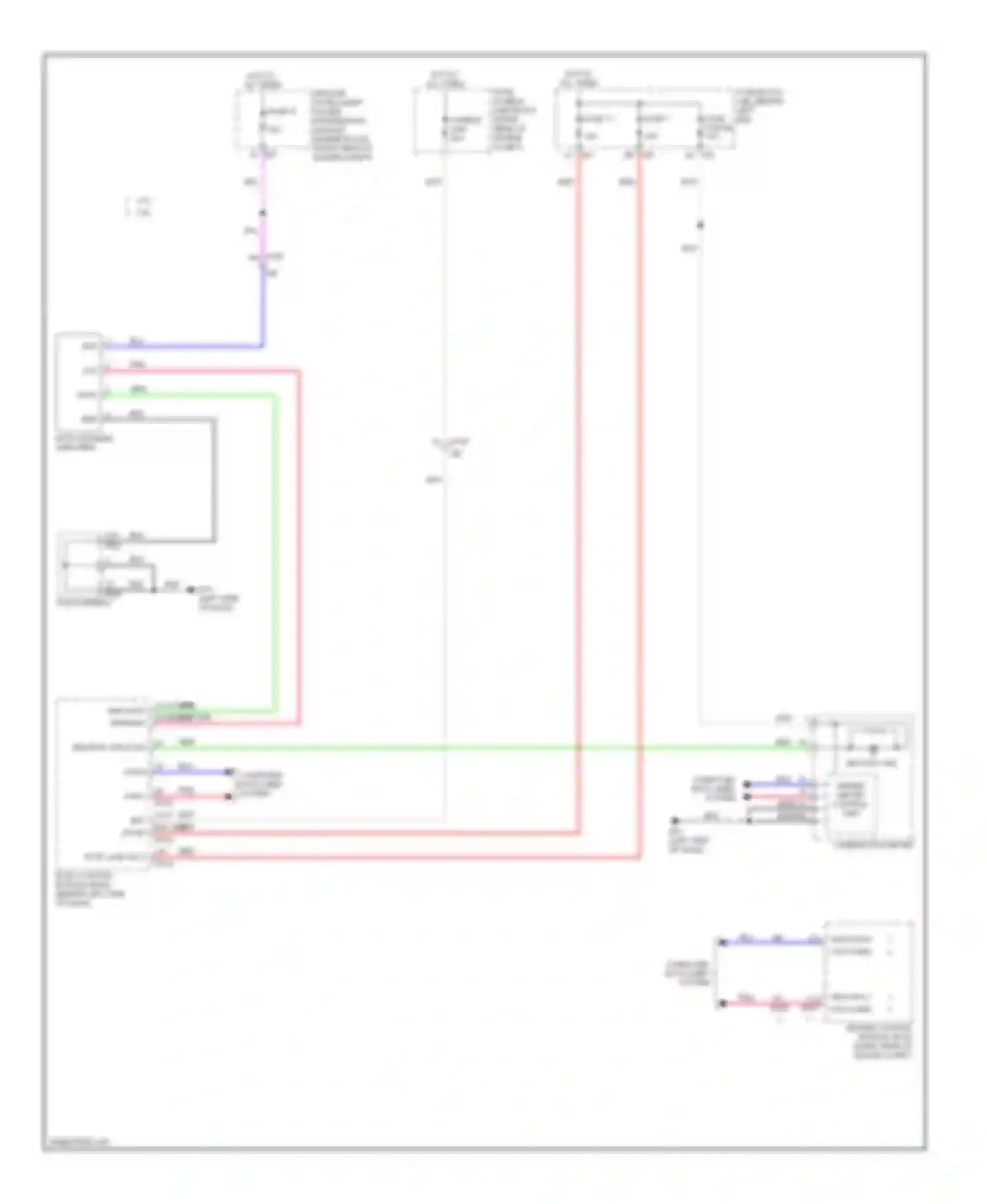 Wiring diagram security ind for Infiniti M37 IV (2010-2014) (2 of 3)