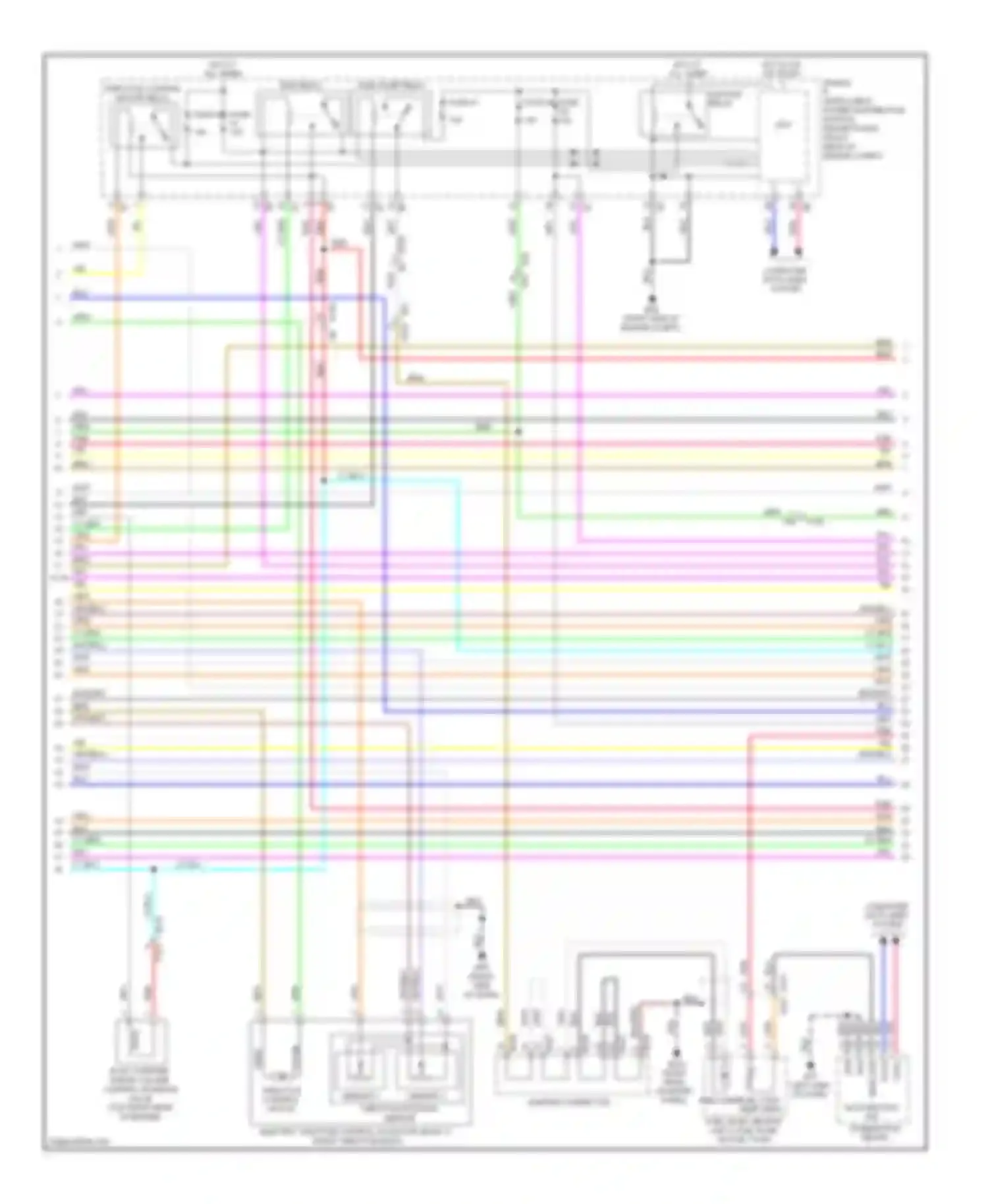 Wiring diagram throttle control motor for Infiniti M37 IV (2010-2014) (2 of 3)