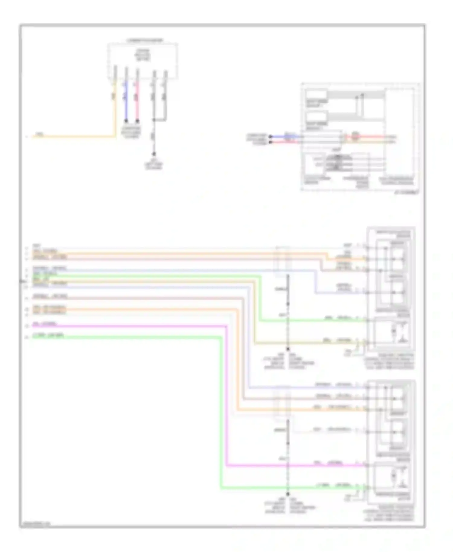 Wiring diagram throttle position sensor for Infiniti M37 IV (2010-2014) (1 of 1)