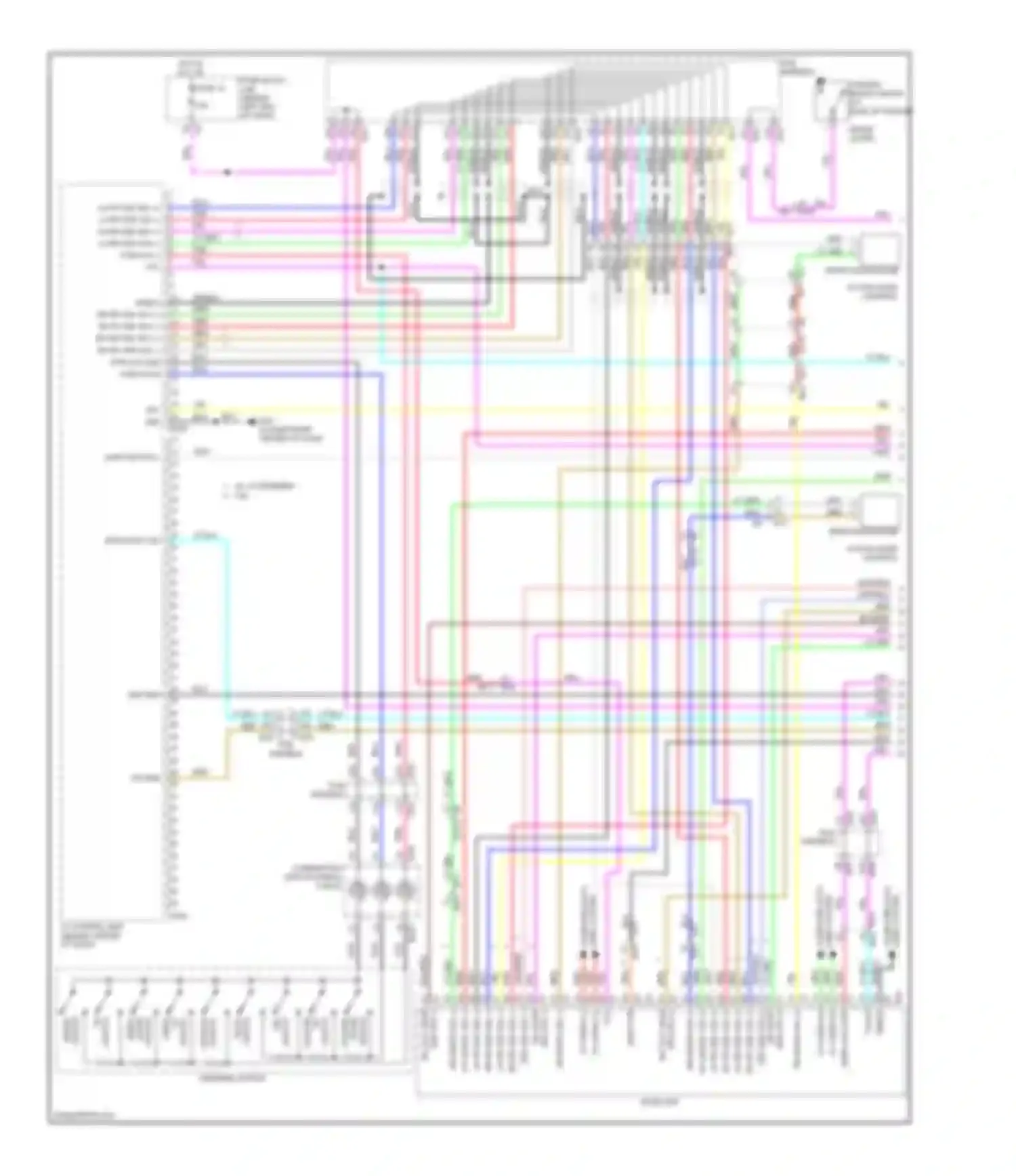 Wiring diagram volume down for Infiniti M37 IV (2010-2014) (1 of 3)