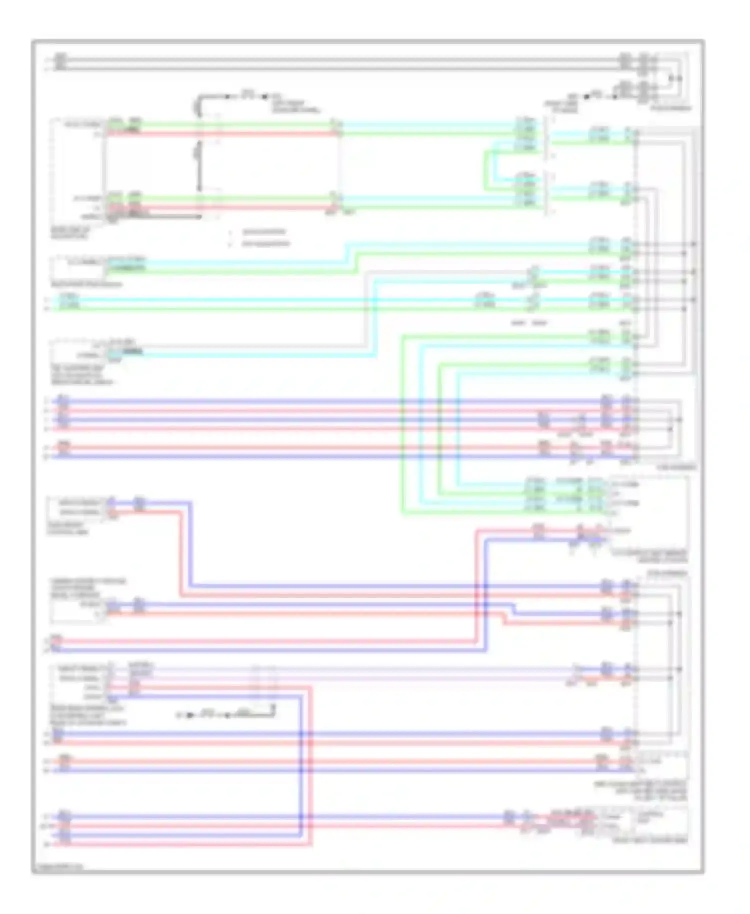 Wiring diagram w/ navigation for Infiniti M37 IV (2010-2014) (1 of 1)