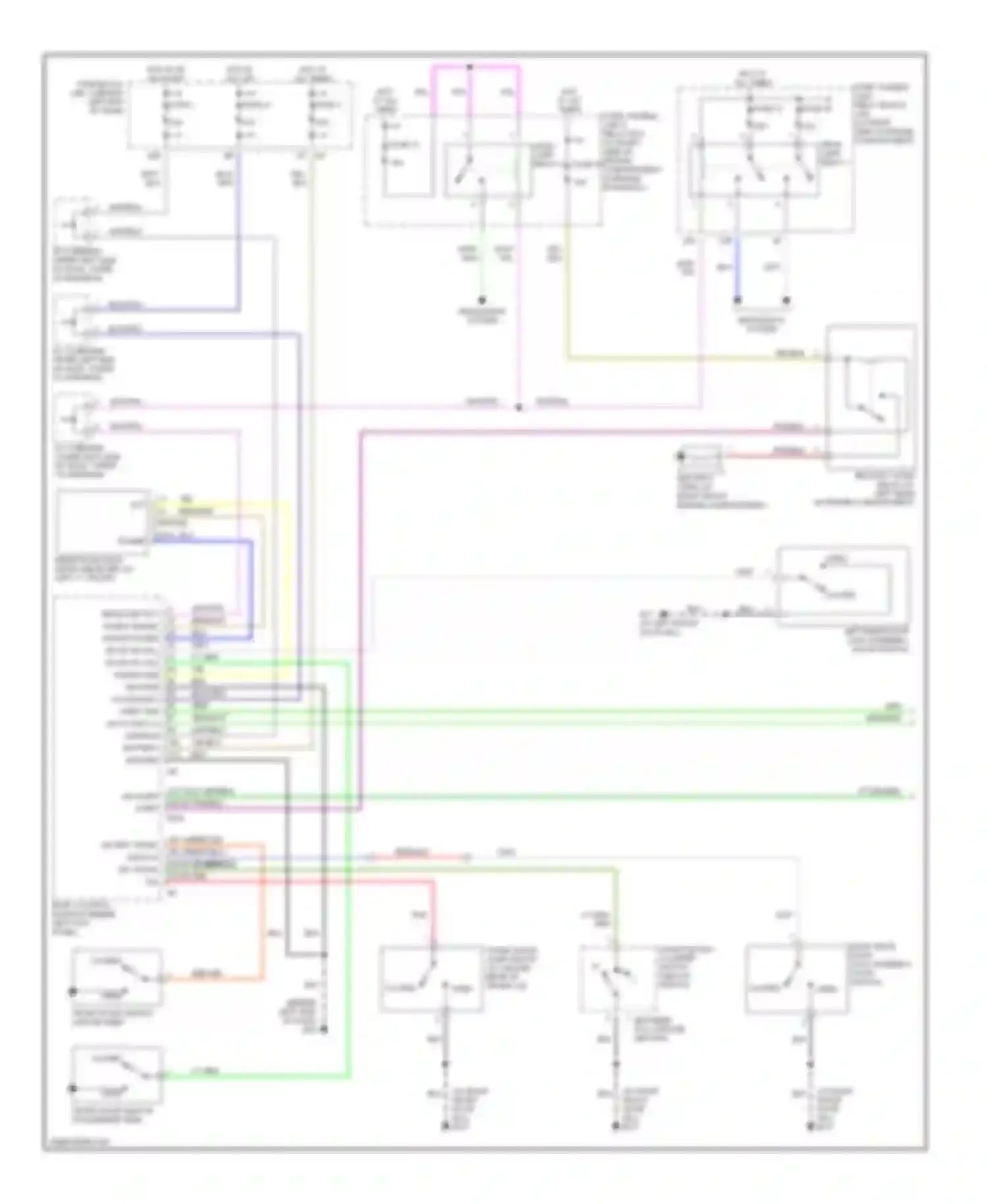 M45 Infiniti II (2002-2004): Anti-theft circuit (1 of 2)