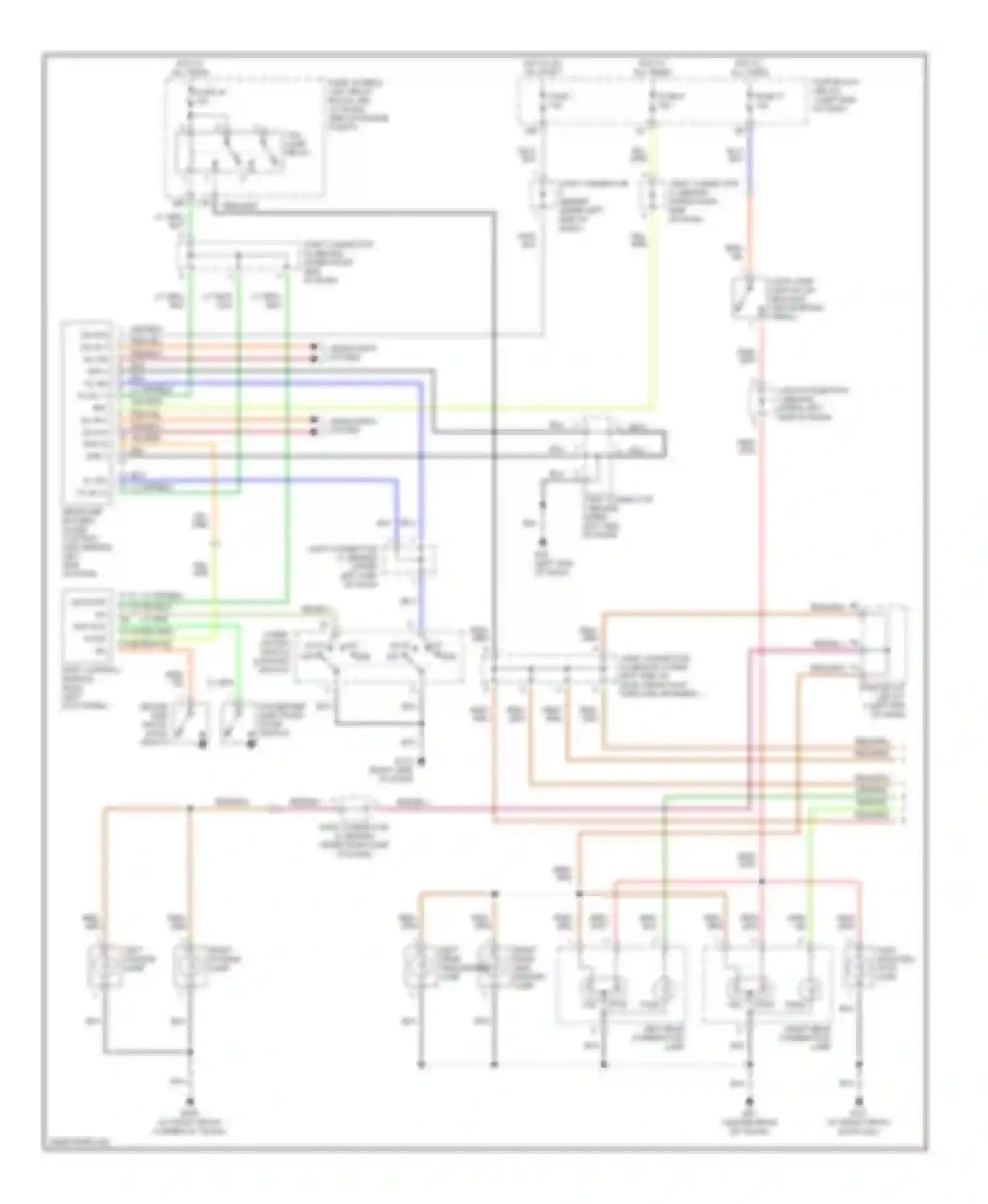M45 Infiniti II (2002-2004): Exterior lights circuit (1 of 2)