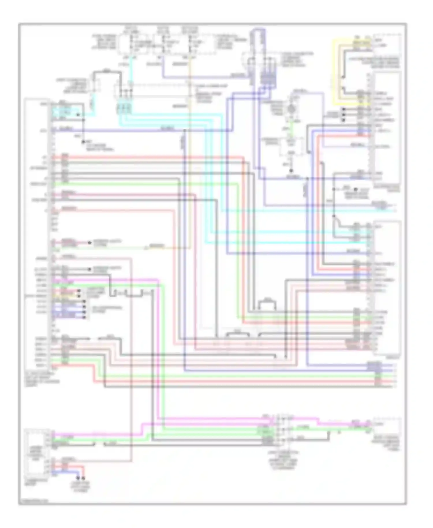 M45 Infiniti II (2002-2004): Vehicle information system circuit, with navigation (1 of 2)