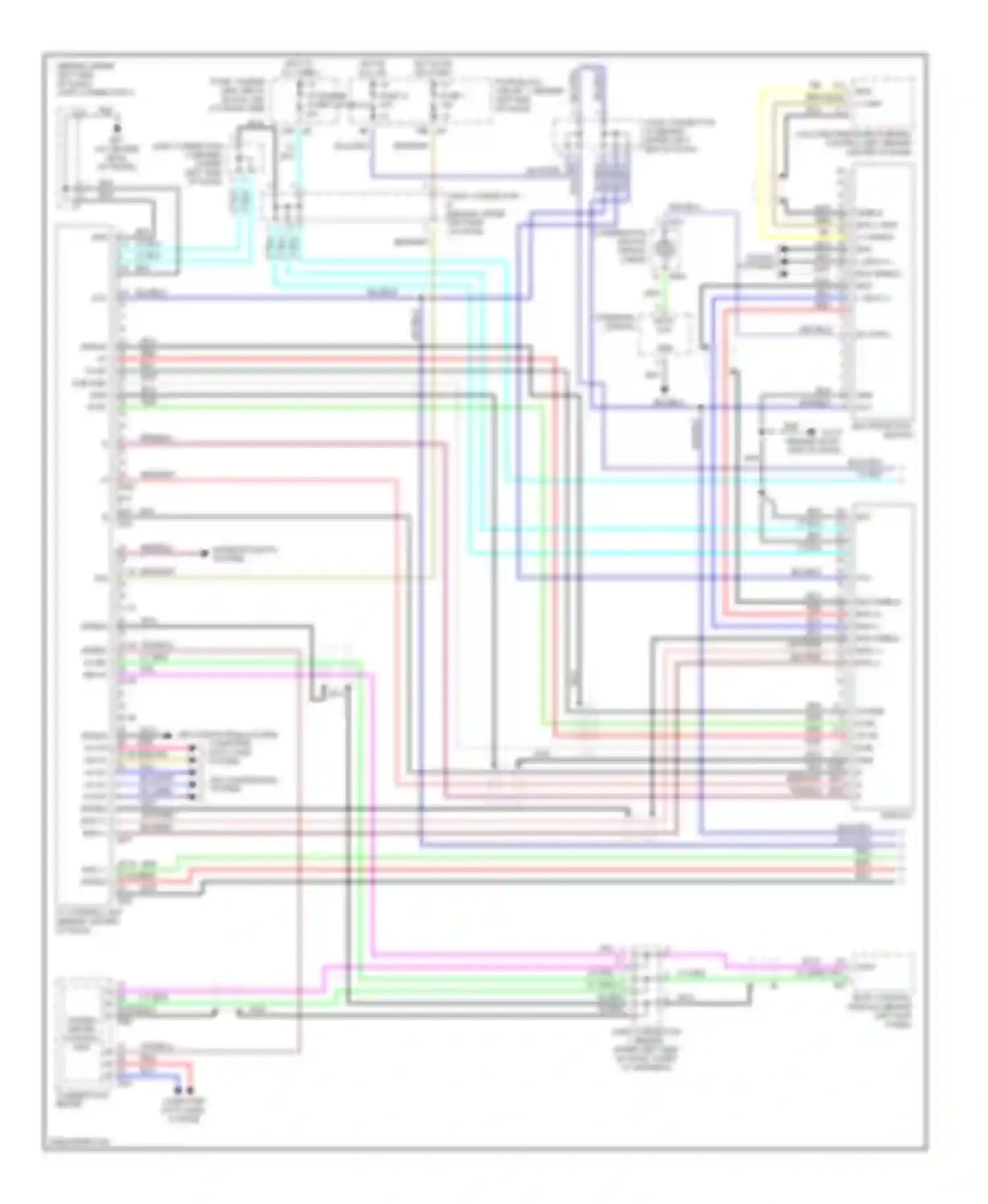 M45 Infiniti II (2002-2004): Vehicle information system circuit, without navigation (1 of 2)