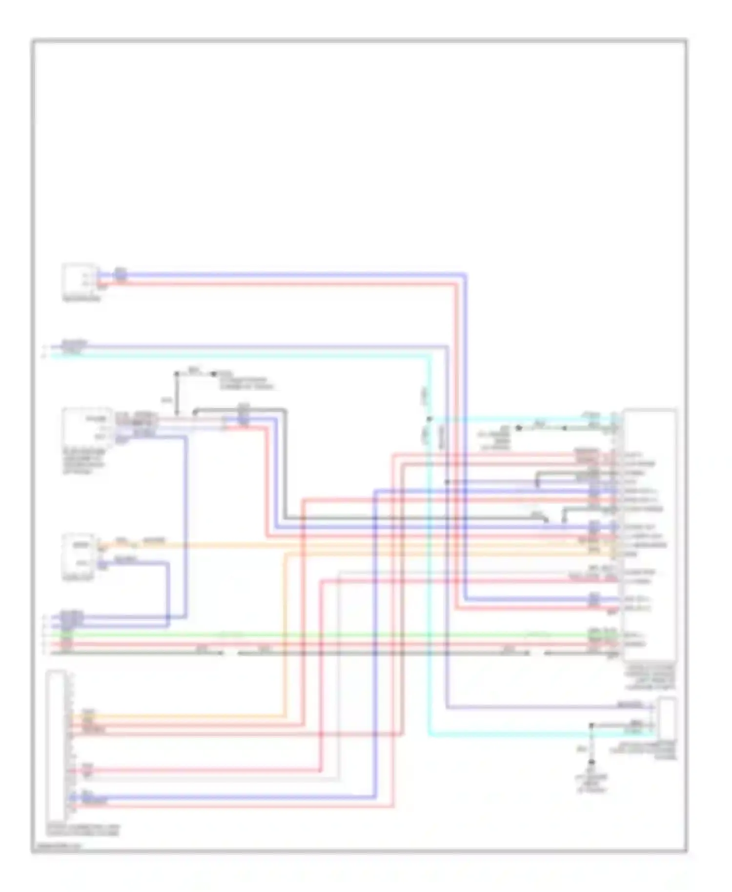 M45 Infiniti II (2002-2004): Vehicle information system circuit, without navigation (2 of 2)