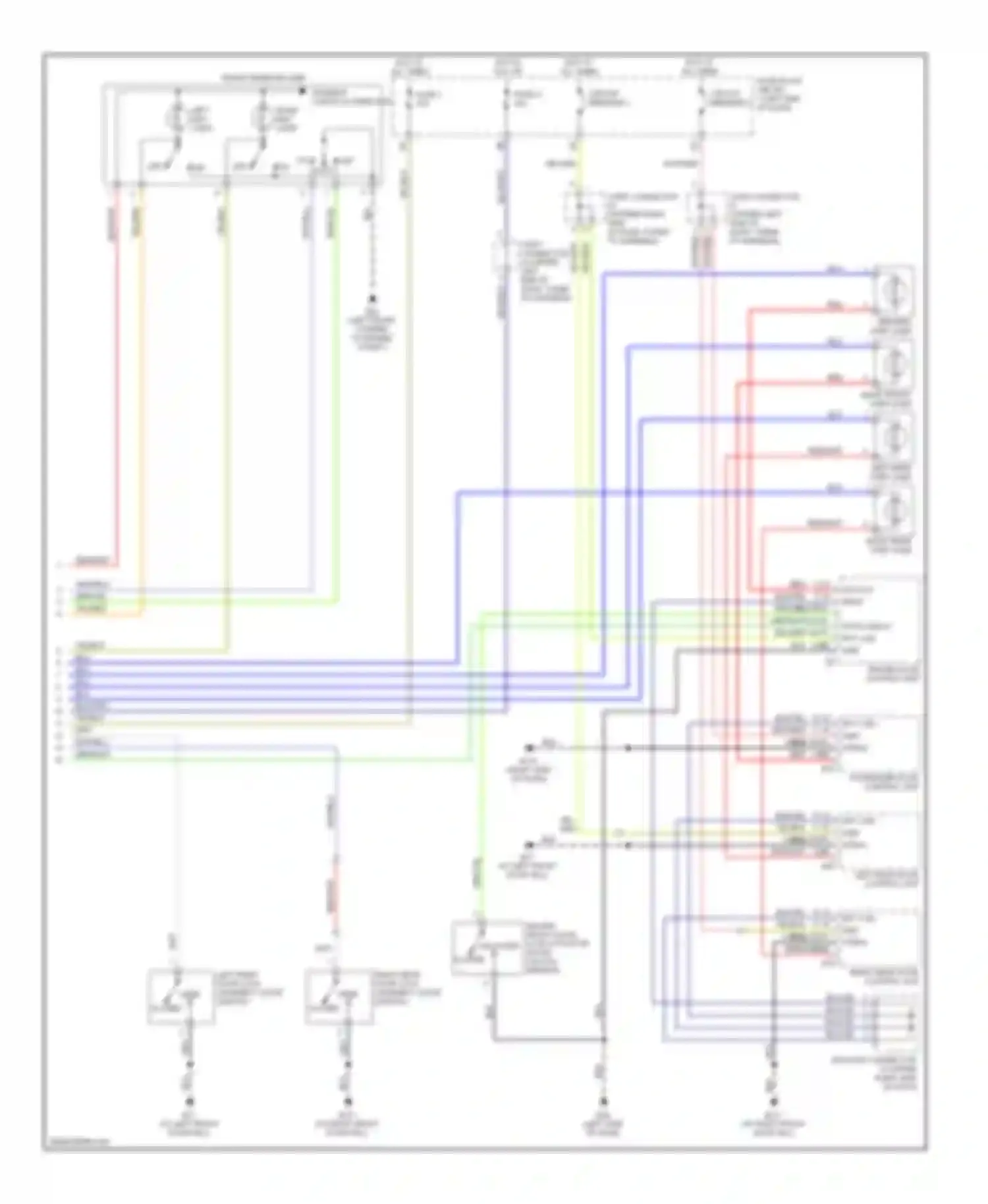 M45 Infiniti II (2002-2004): Courtesy lamps circuit (2 of 2)