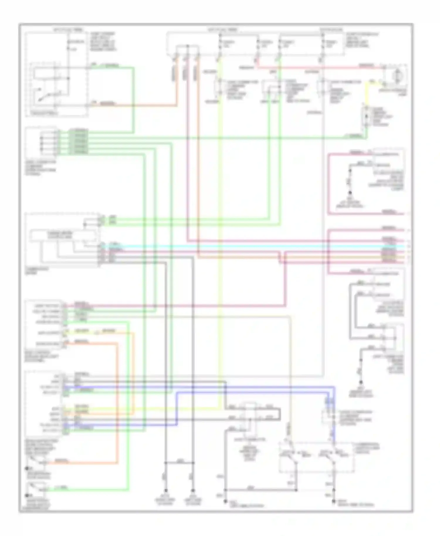 M45 Infiniti II (2002-2004): Instrument illumination circuit (1 of 2)