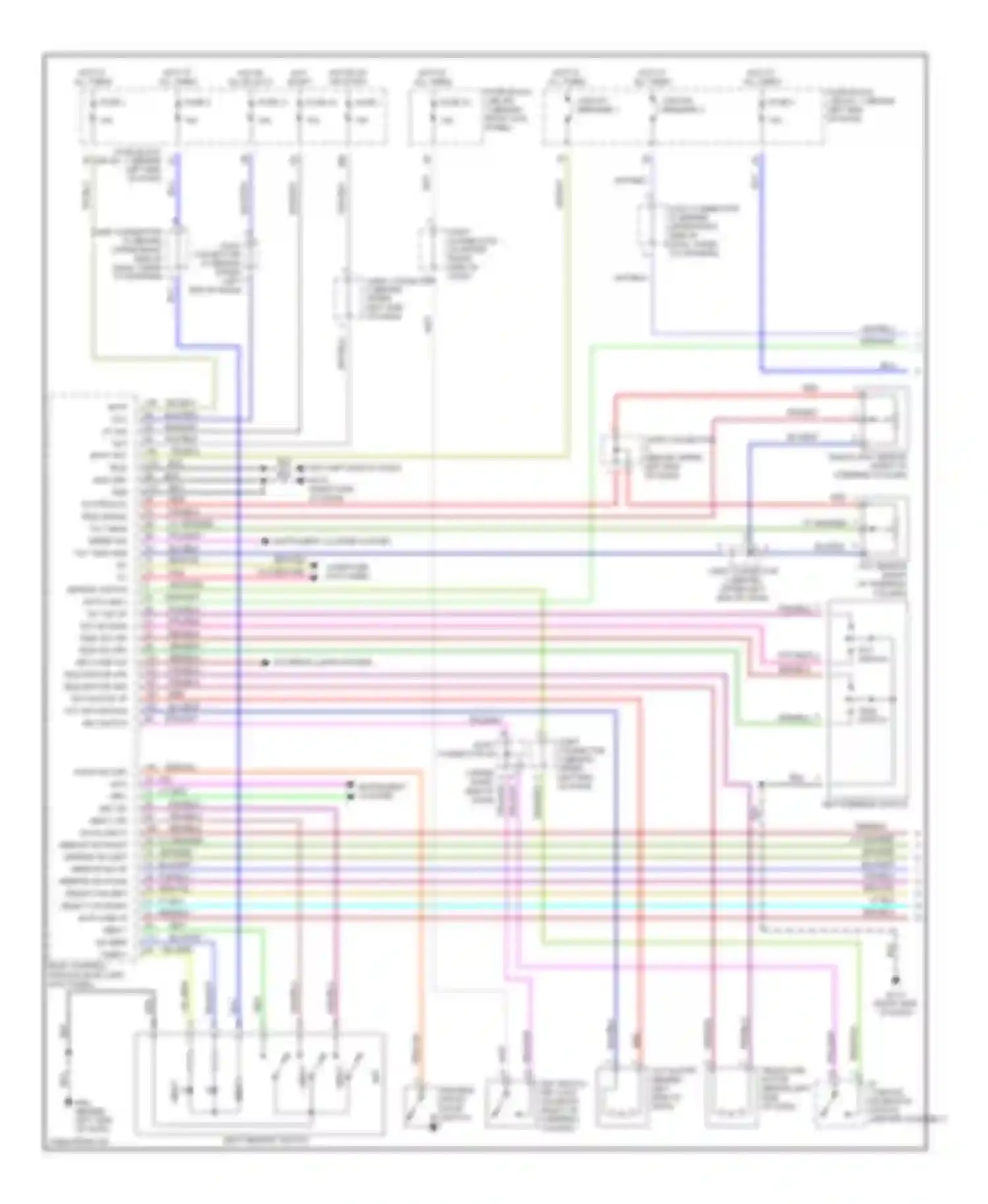 M45 Infiniti II (2002-2004): Memory systems circuit (1 of 3)