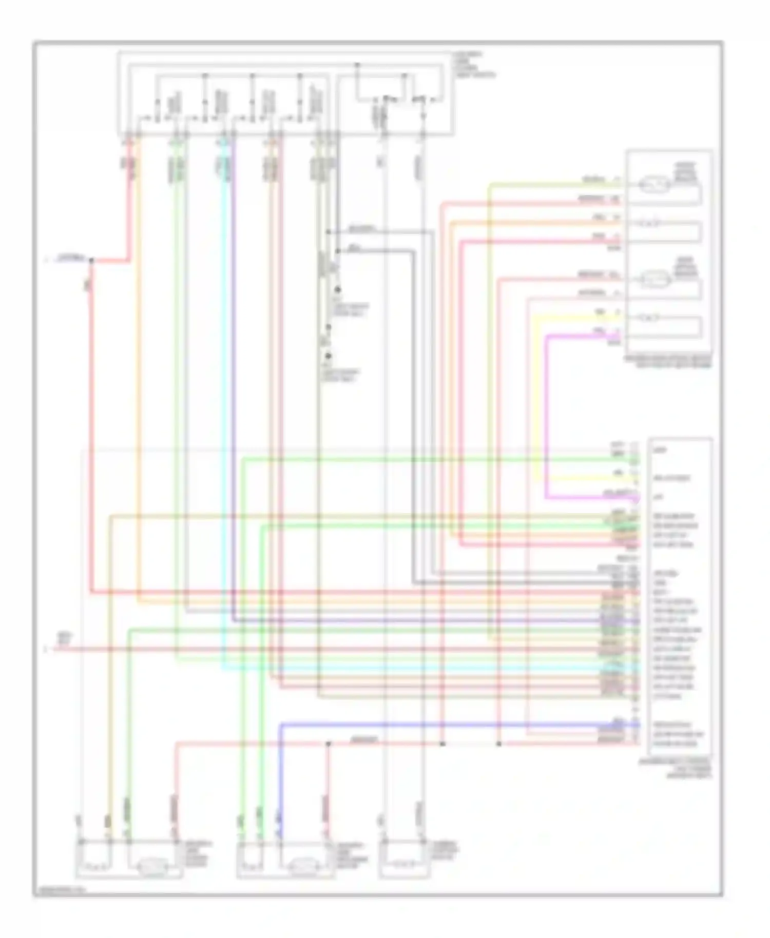 M45 Infiniti II (2002-2004): Memory systems circuit (3 of 3)