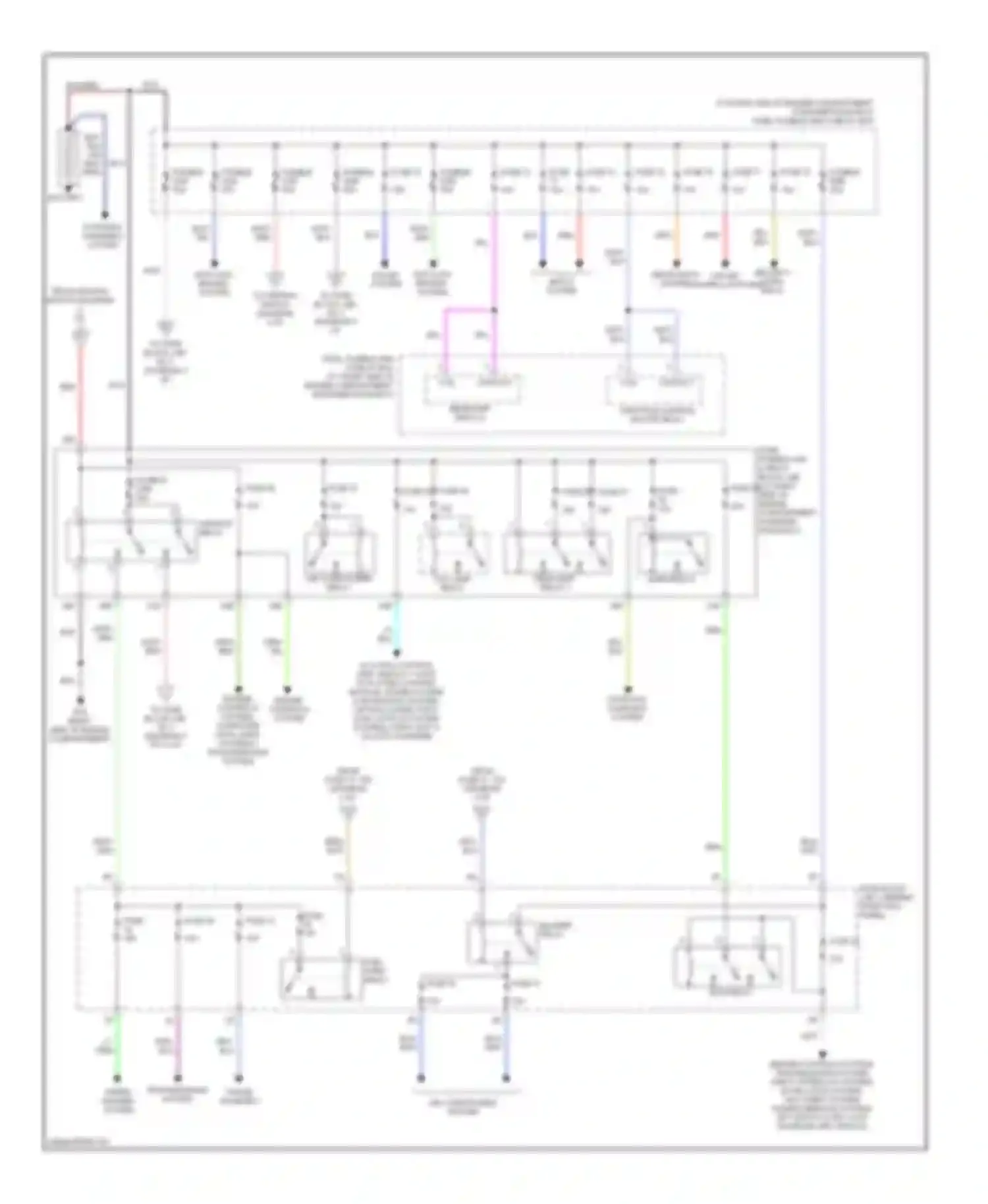 M45 Infiniti II (2002-2004): Power distribution circuit (1 of 3)