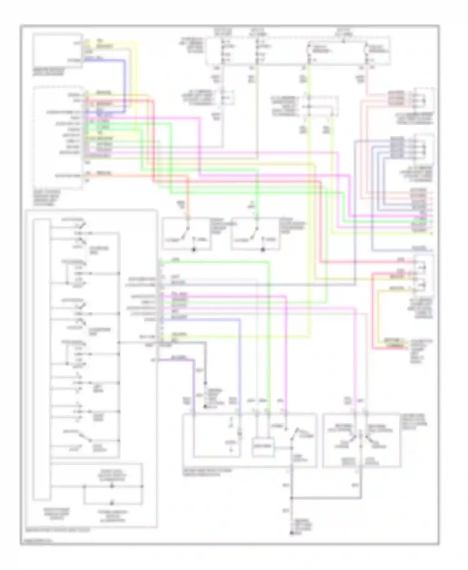 M45 Infiniti II (2002-2004): Power windows circuit (1 of 2)