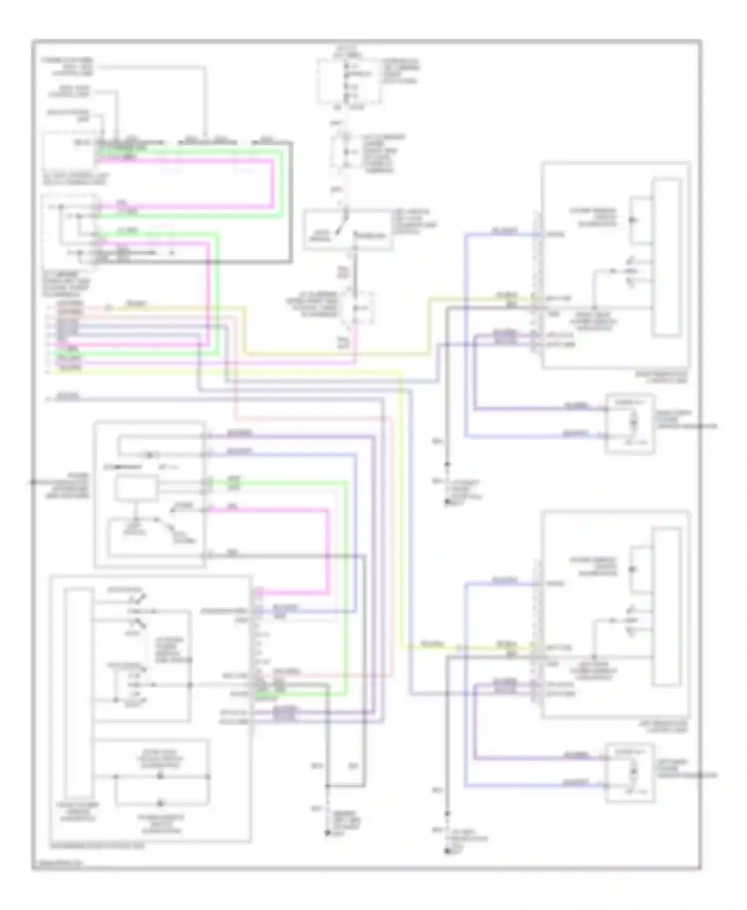 M45 Infiniti II (2002-2004): Power windows circuit (2 of 2)