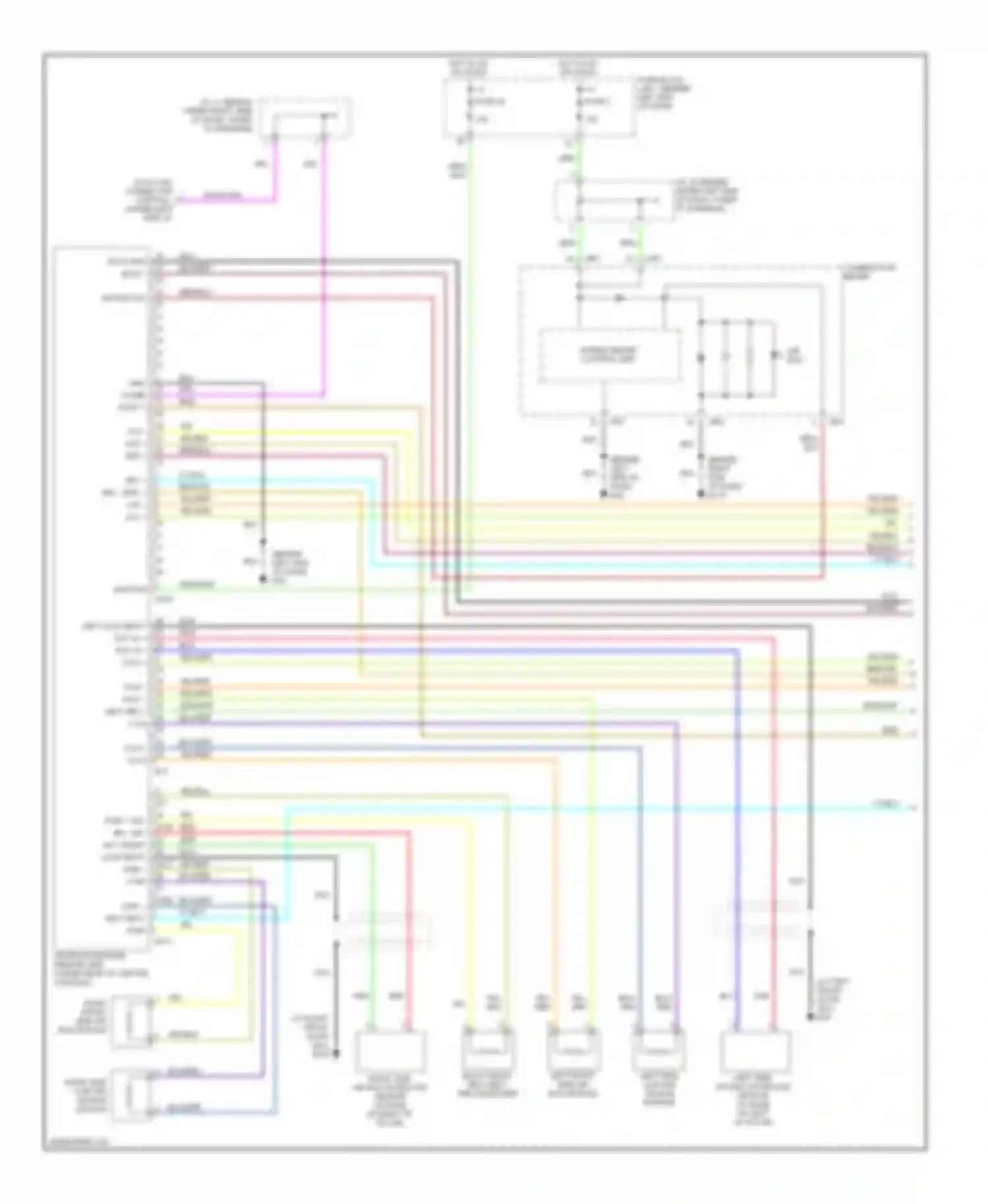 M45 Infiniti II (2002-2004): Supplemental restraints circuit (1 of 2)