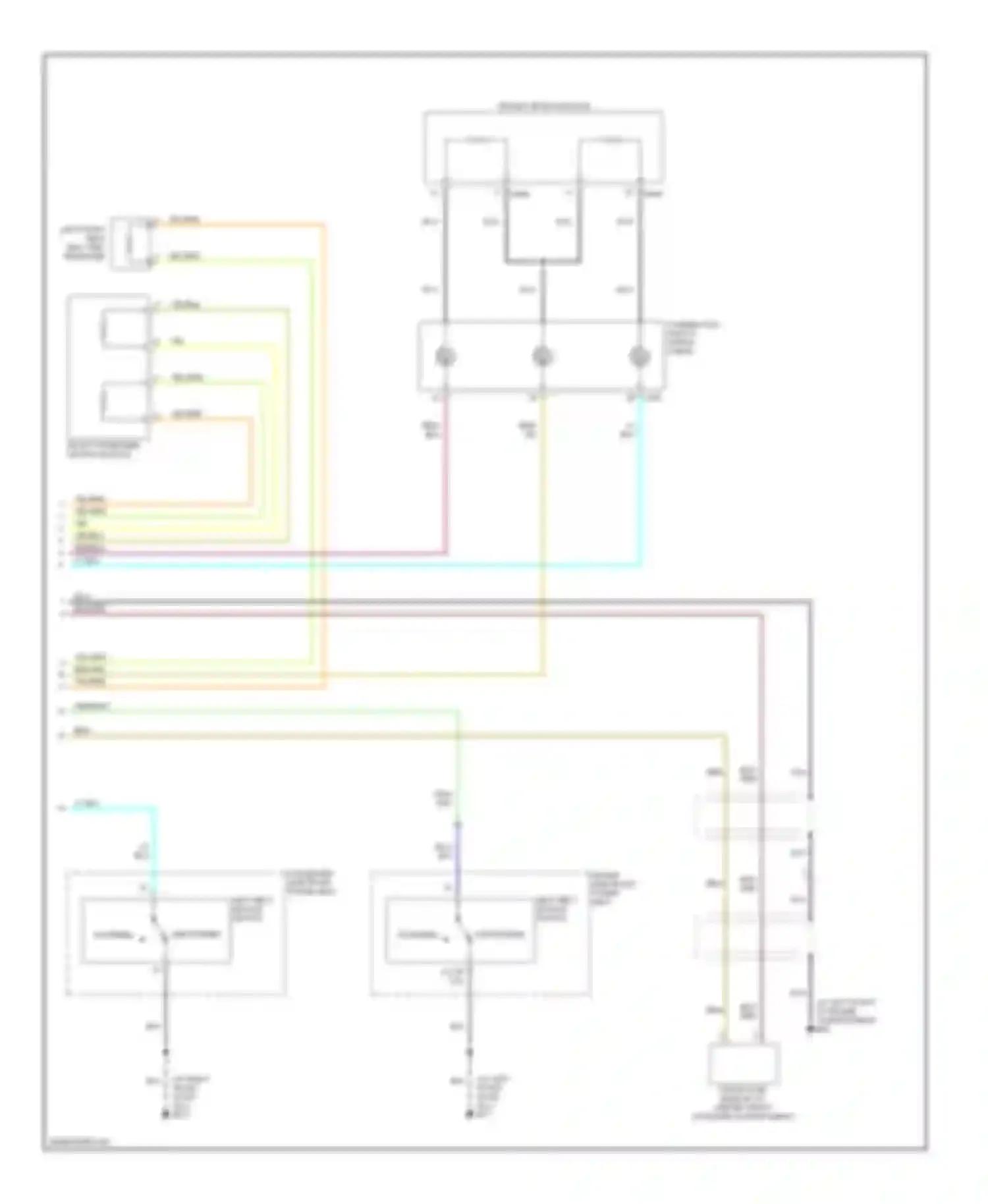 M45 Infiniti II (2002-2004): Supplemental restraints circuit (2 of 2)