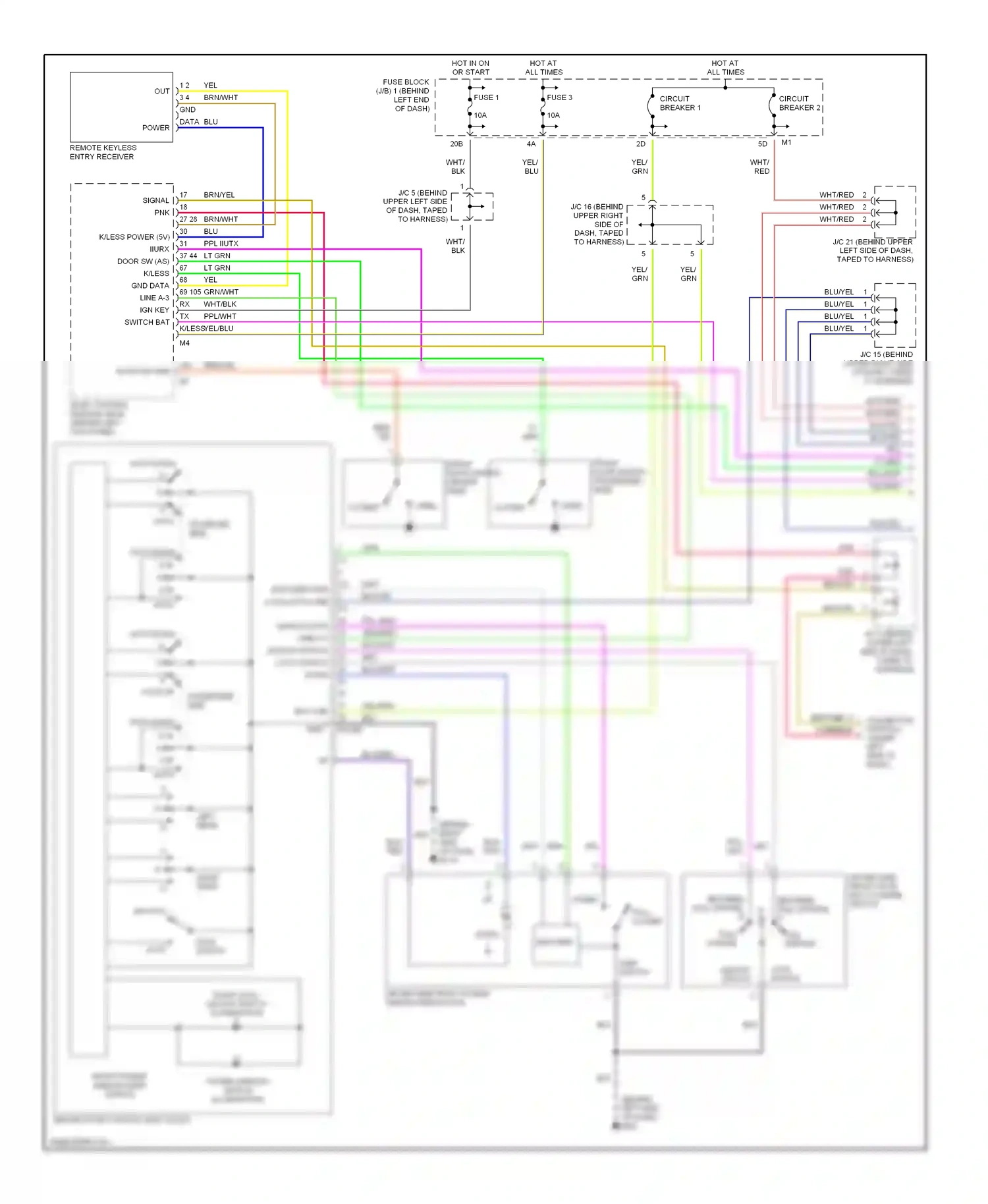 Infiniti M45 II (2002-2004) encoder wiring diagram  (1 of 1)