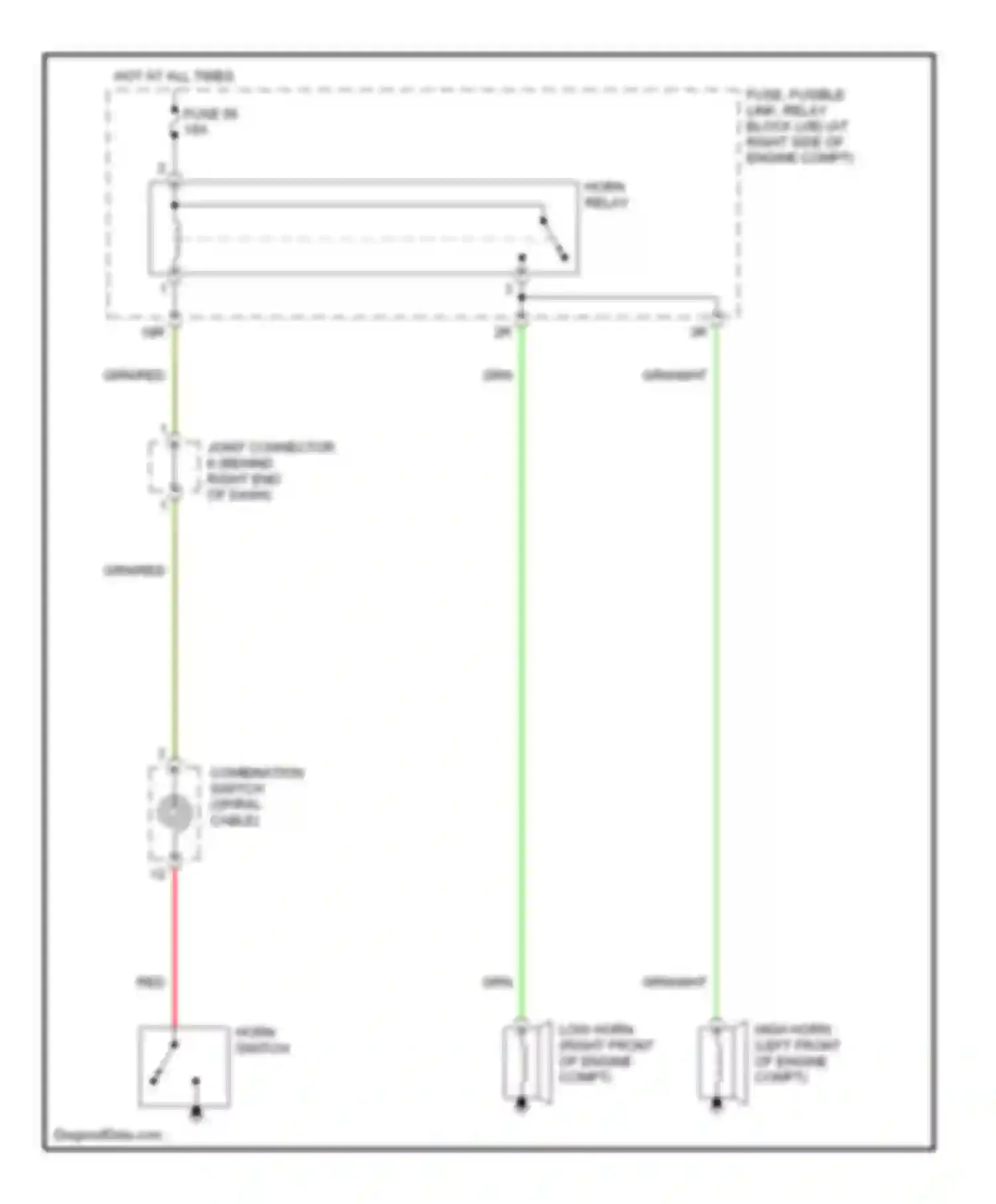 Wiring diagram fuse 56 for Infiniti M45 II (2002-2004) (2 of 2)