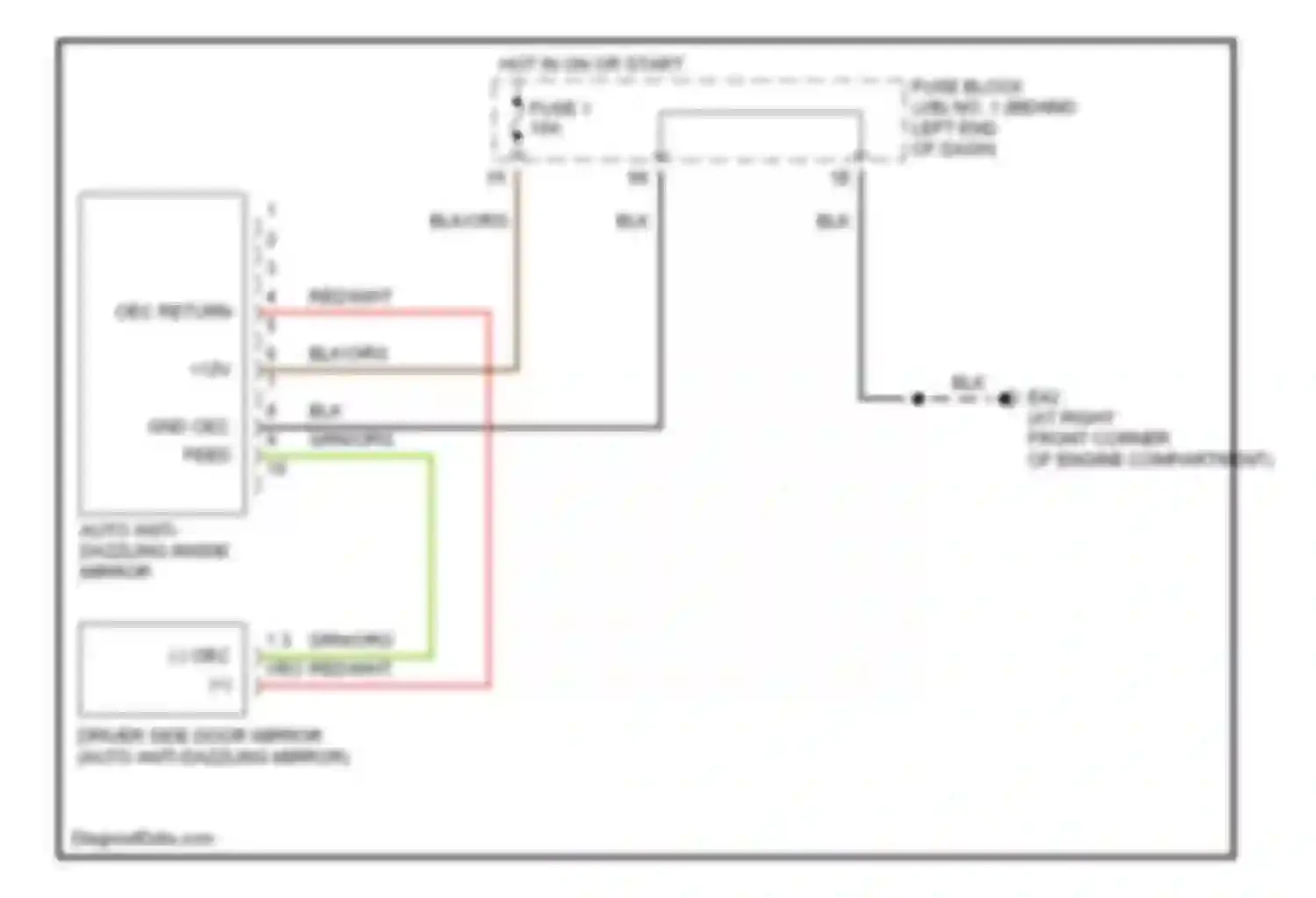 Wiring diagram hot in on or start for Infiniti M45 II (2002-2004) (21 of 38)