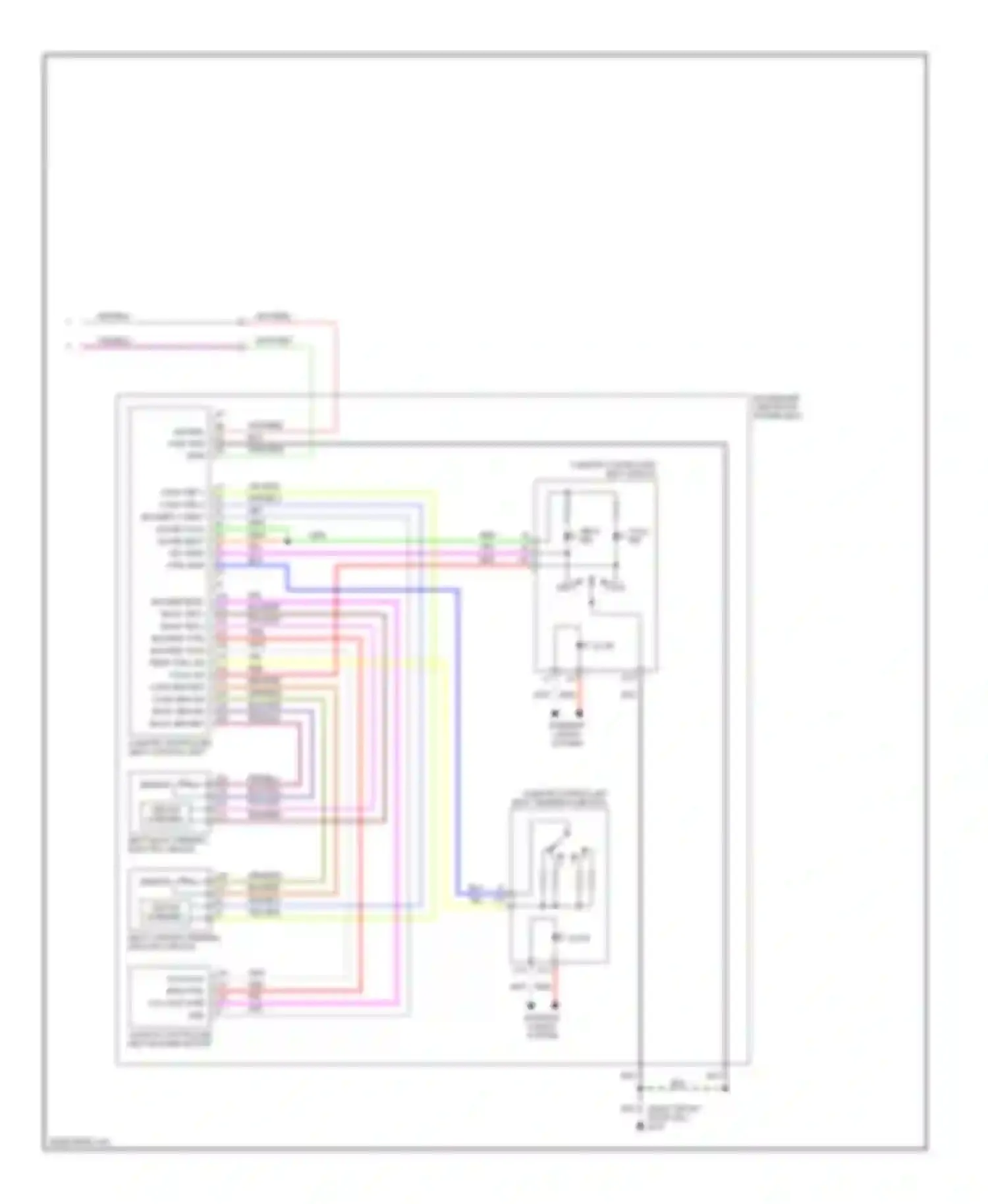 Wiring diagram passenger side front power seat for Infiniti M45 II (2002-2004) (1 of 4)