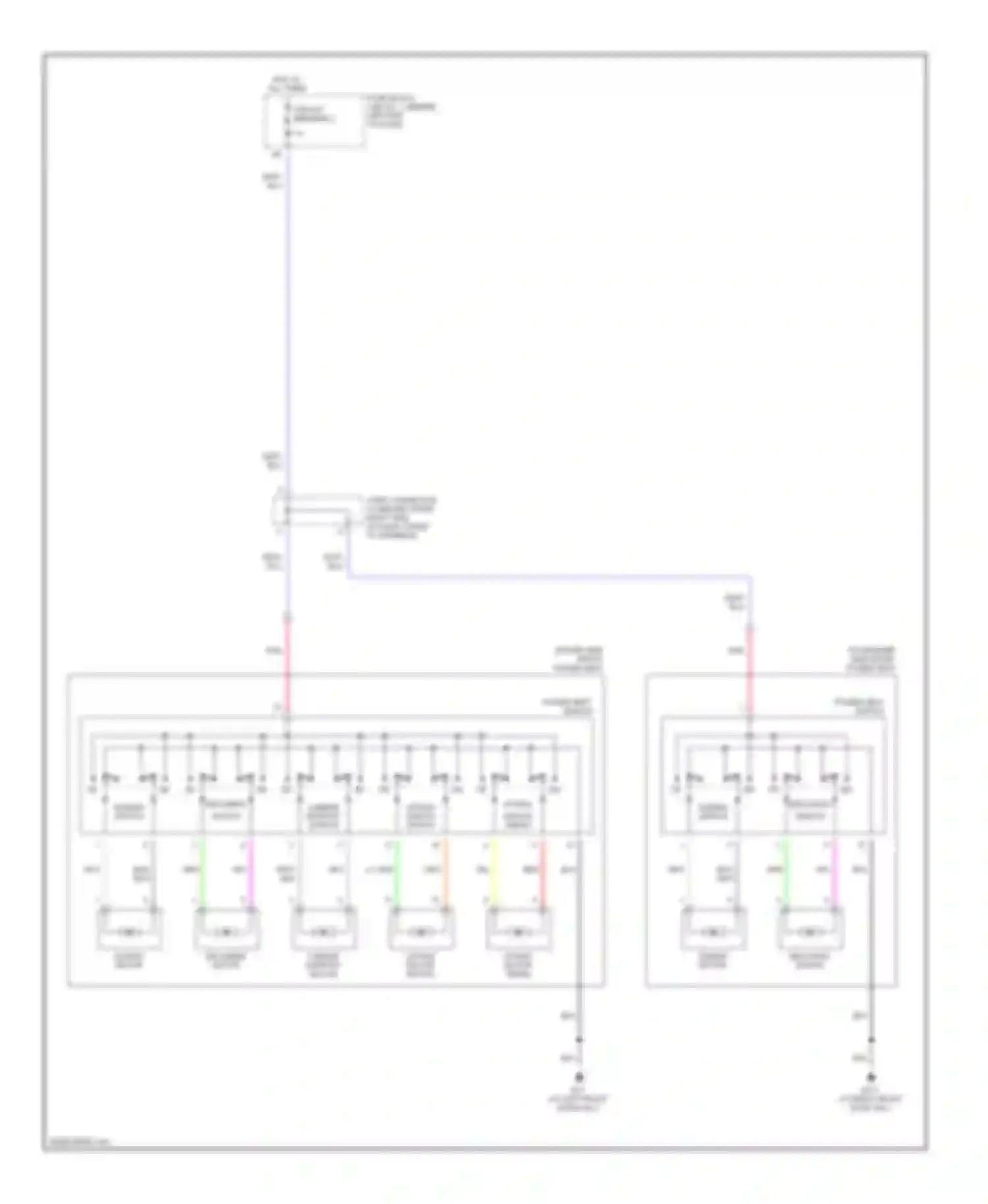 Wiring diagram reclining switch sliding switch for Infiniti M45 II (2002-2004) (1 of 1)