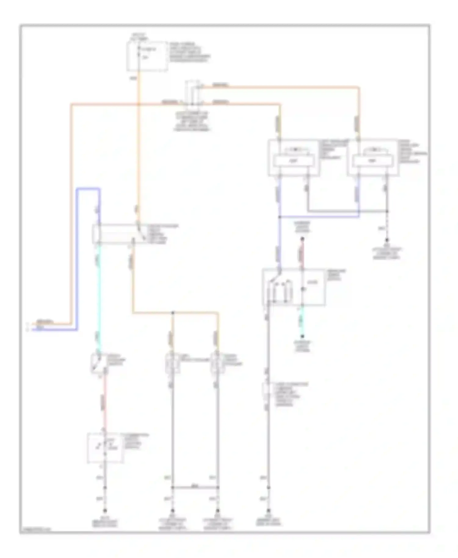 Wiring diagram right front foglamp for Infiniti M45 II (2002-2004) (2 of 2)