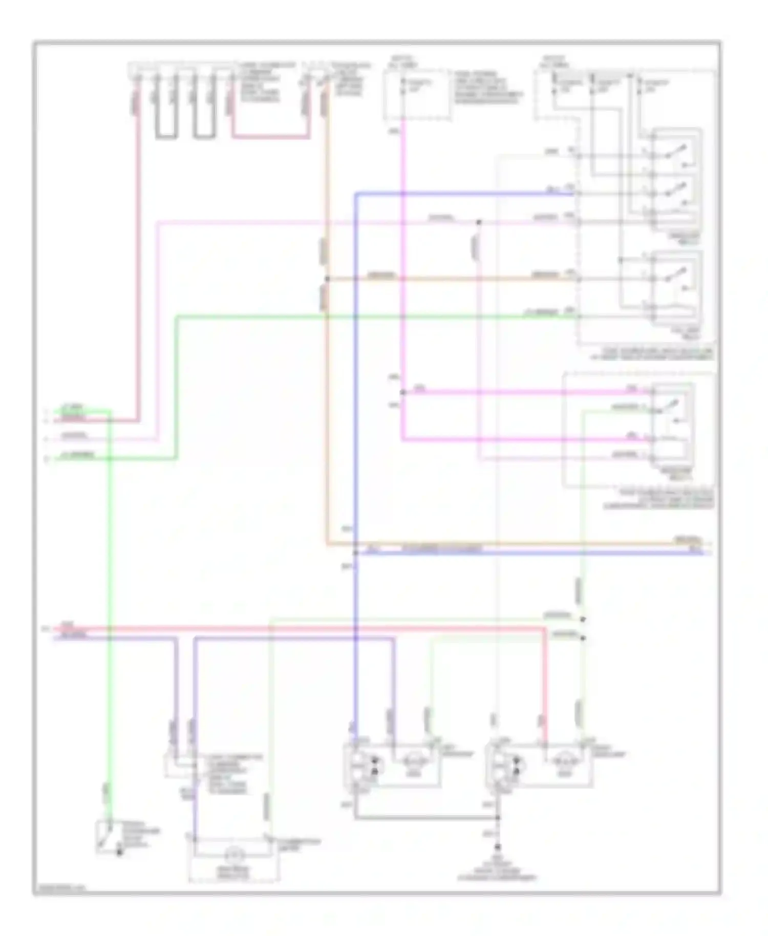 Wiring diagram right headlamp for Infiniti M45 II (2002-2004) (2 of 2)