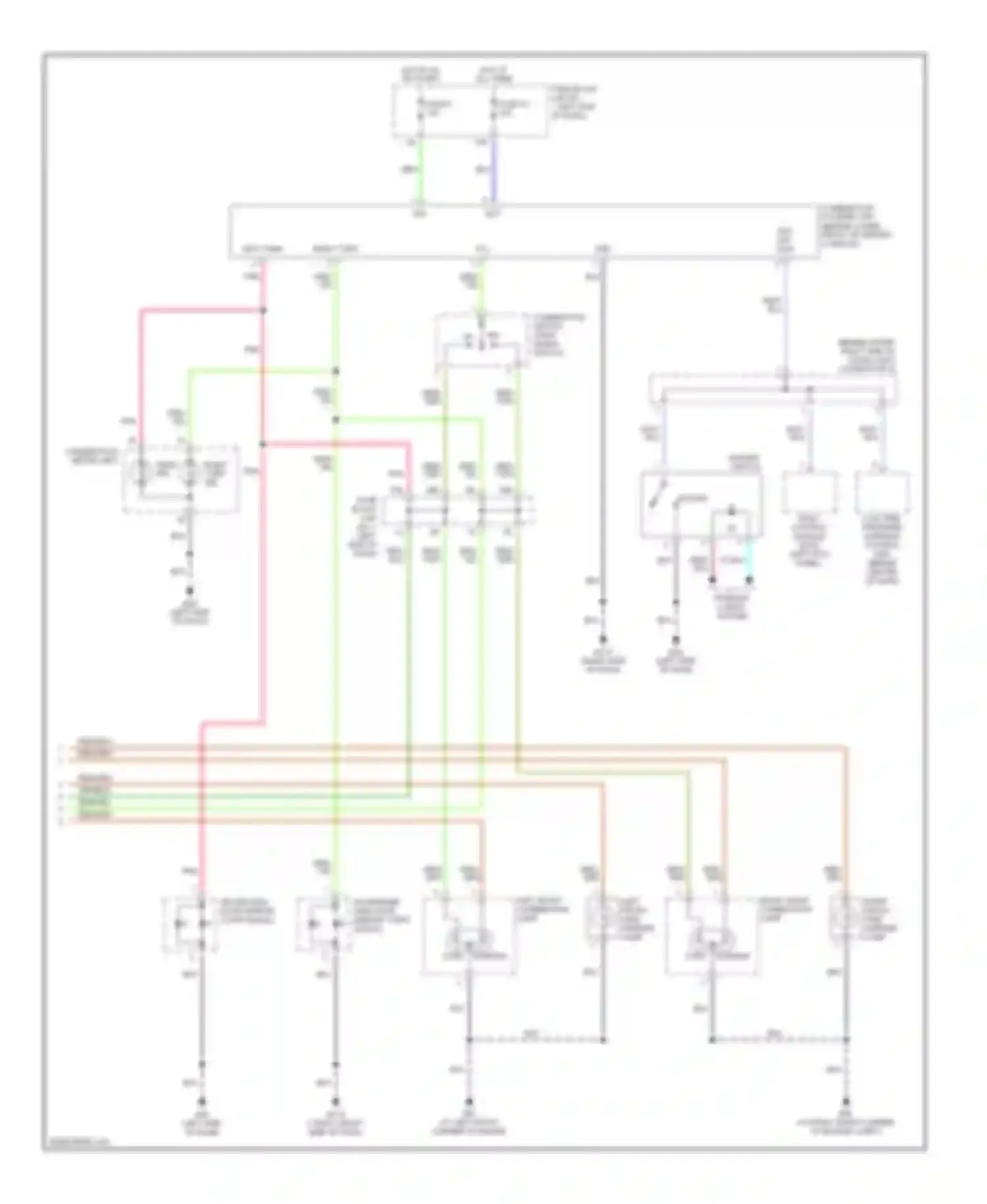 Wiring diagram right turn for Infiniti M45 II (2002-2004) (1 of 2)