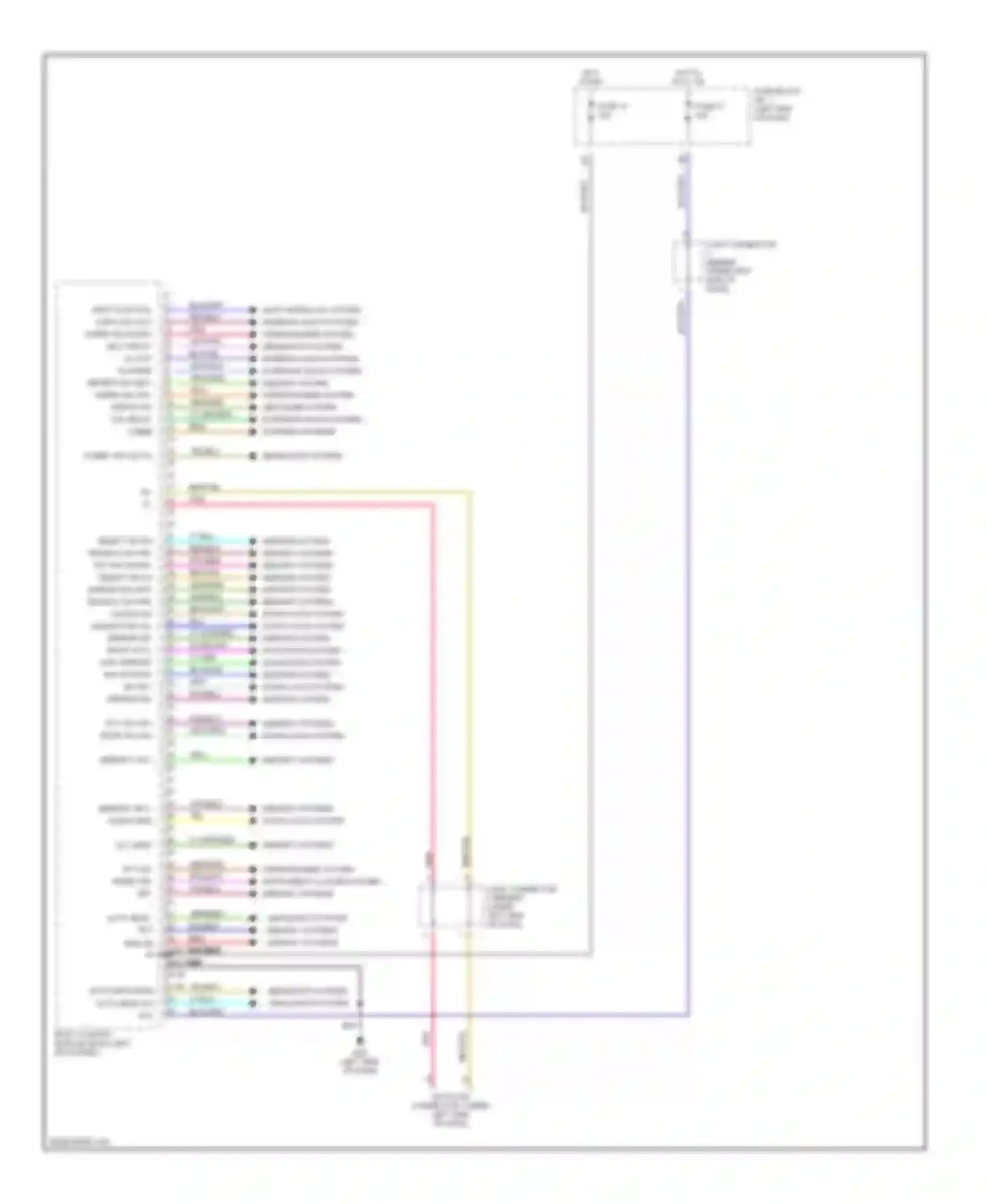 Wiring diagram wiper/washer system instrument cluster system memory systems for Infiniti M45 II (2002-2004) (1 of 1)