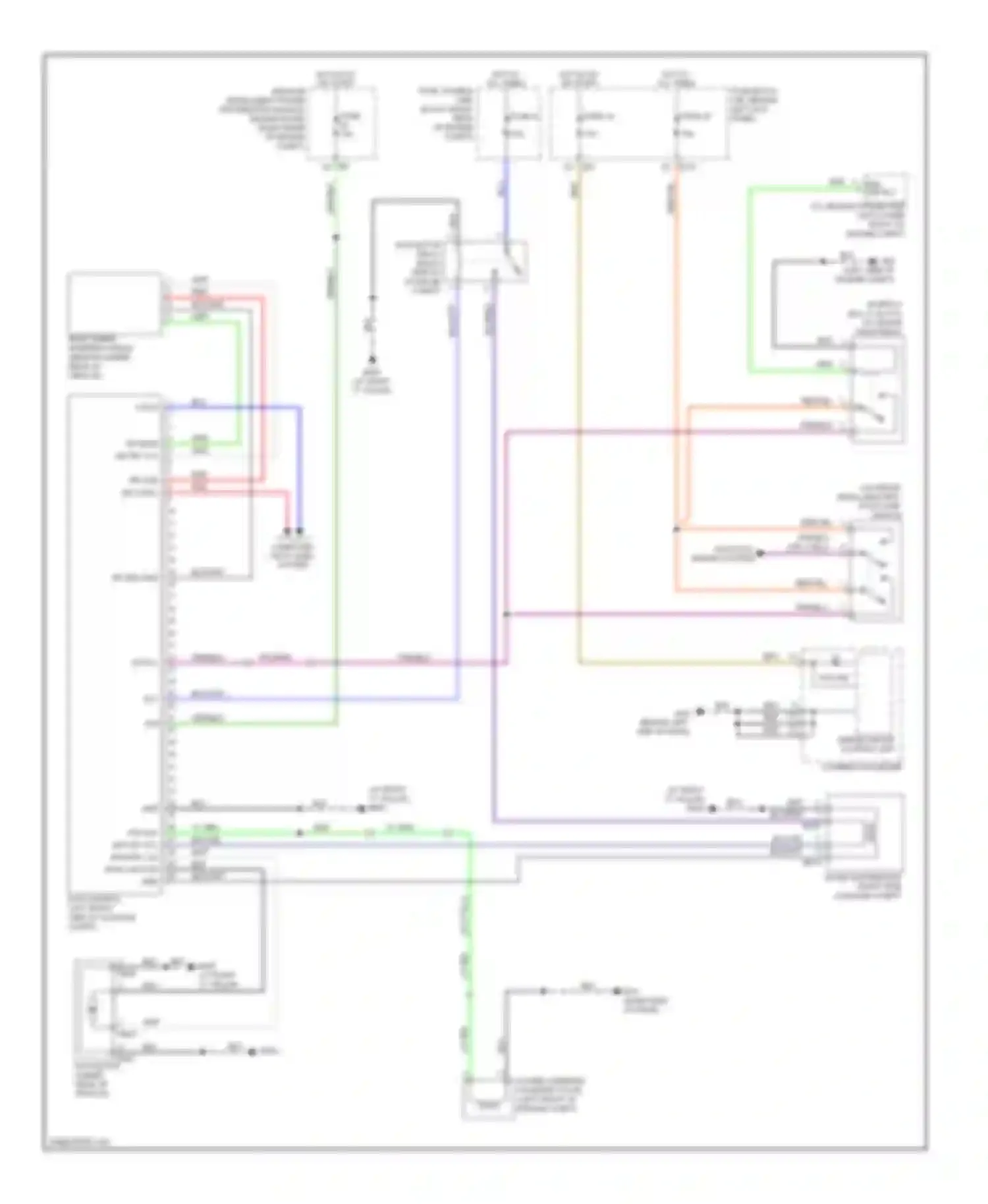 M45 Infiniti III facelift (2008-2010): Electronic power steering circuit, with ras