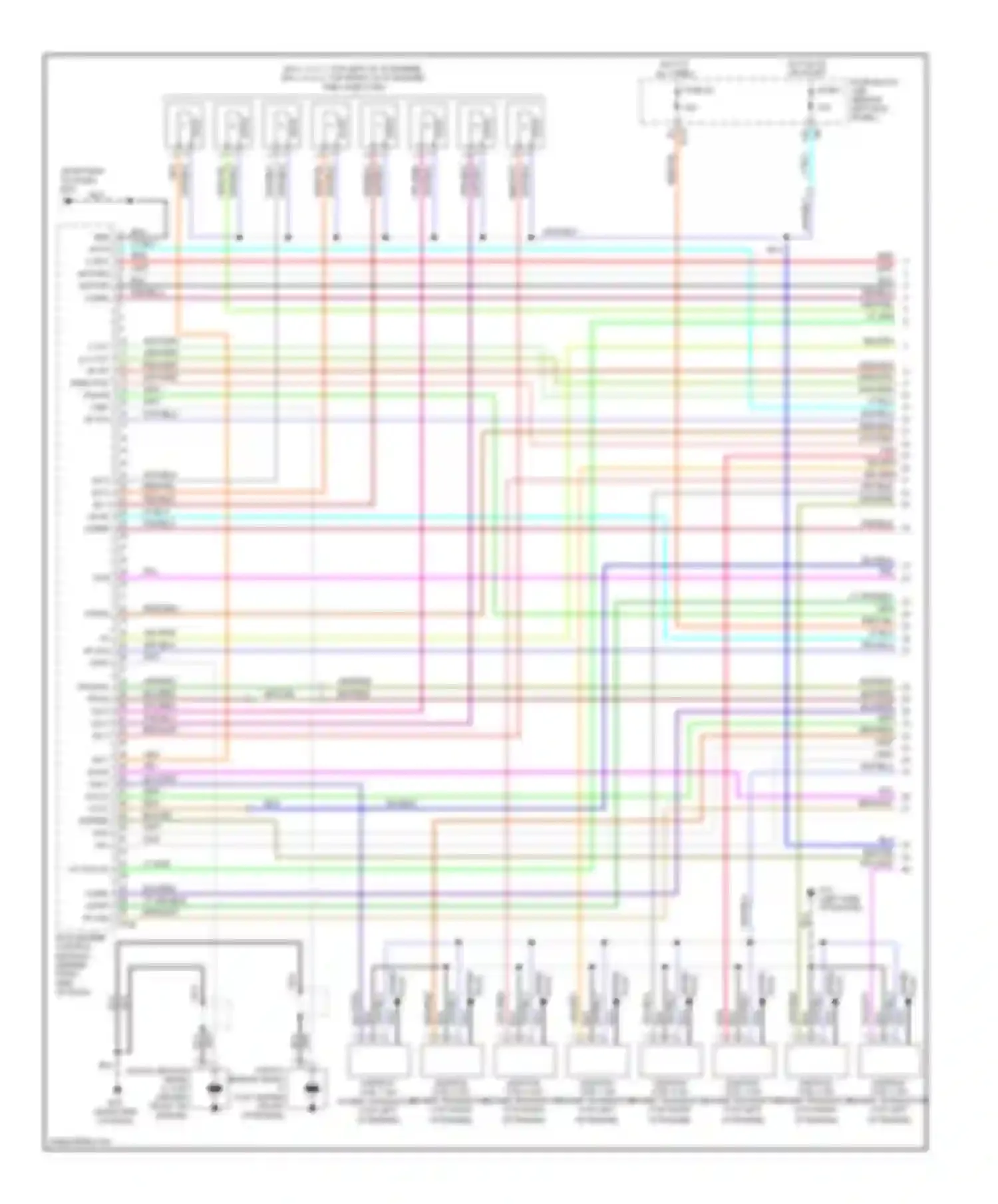 M45 Infiniti III facelift (2008-2010): Wiring diagram engine performance 4.5l (1 of 5)