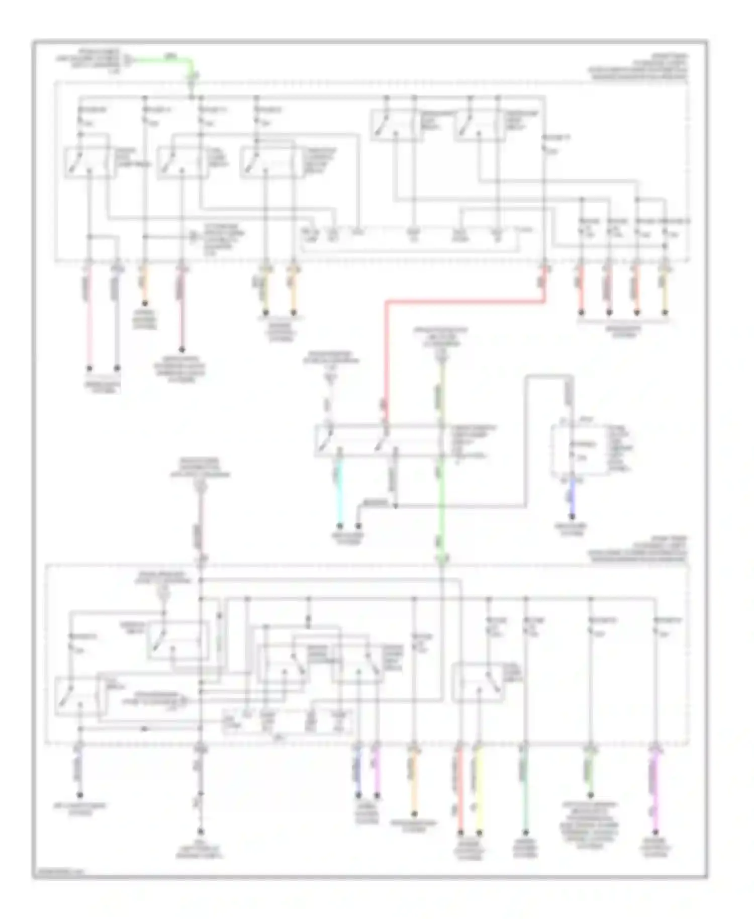 M45 Infiniti III facelift (2008-2010): Power distribution circuit (3 of 3)
