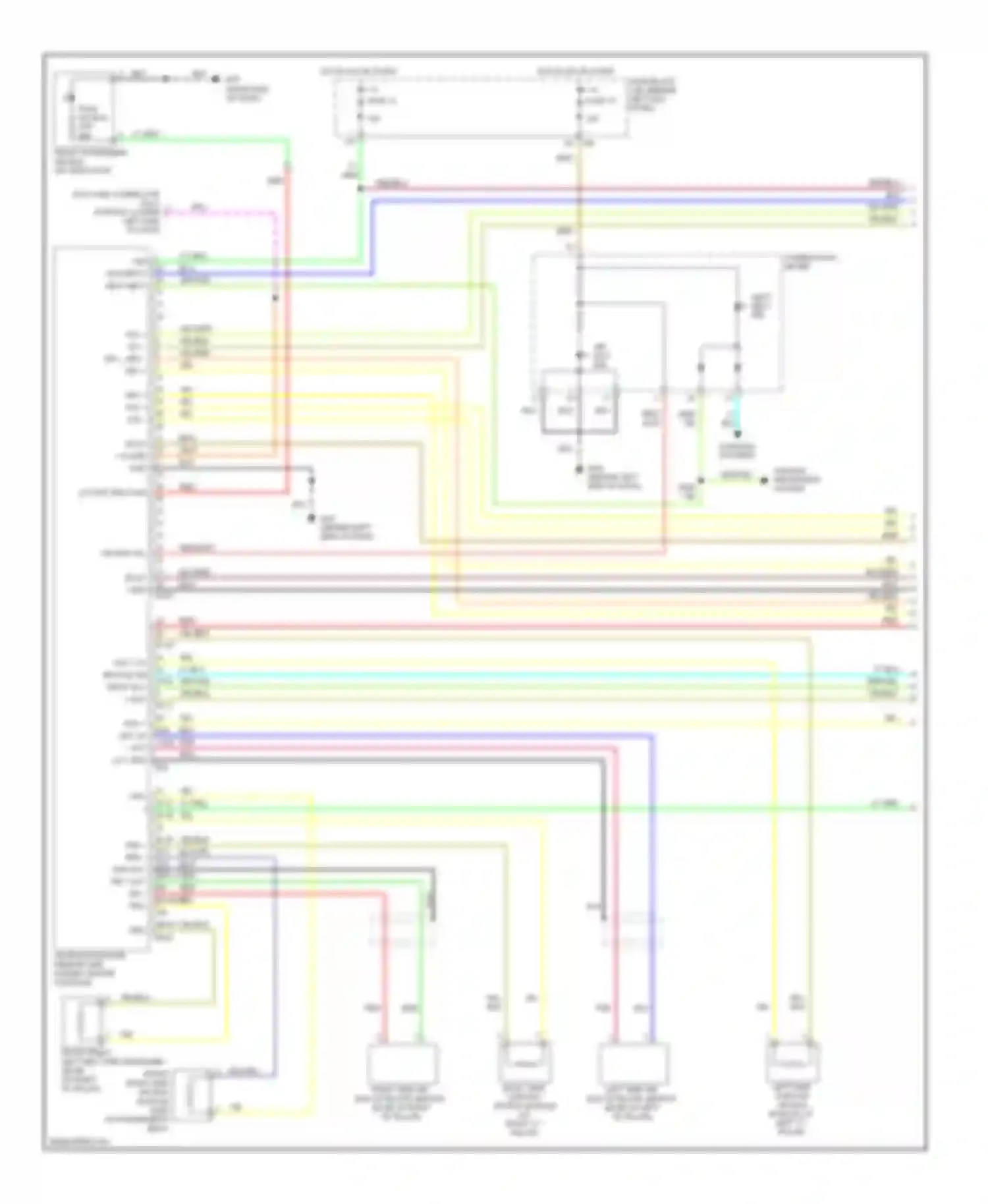 M45 Infiniti III facelift (2008-2010): Supplemental restraints circuit (1 of 2)