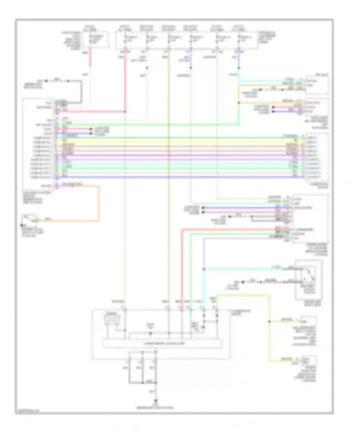 Wiring diagram combination meter for Infiniti M45 III facelift (2008-2010) (14 of 22)
