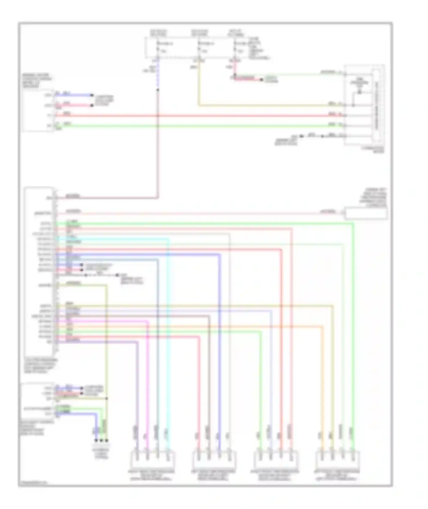Wiring diagram combination meter for Infiniti M45 III facelift (2008-2010) (22 of 22)