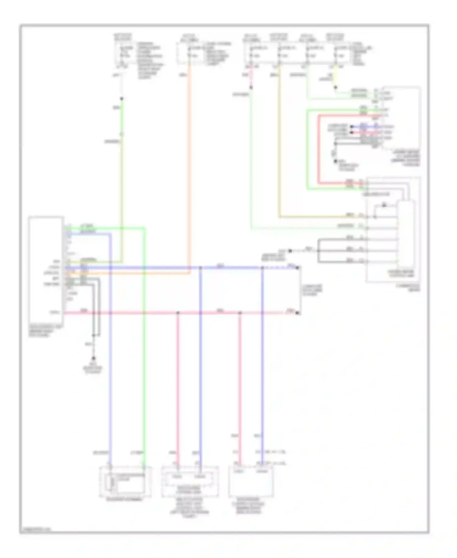 Wiring diagram combination meter for Infiniti M45 III facelift (2008-2010) (12 of 22)