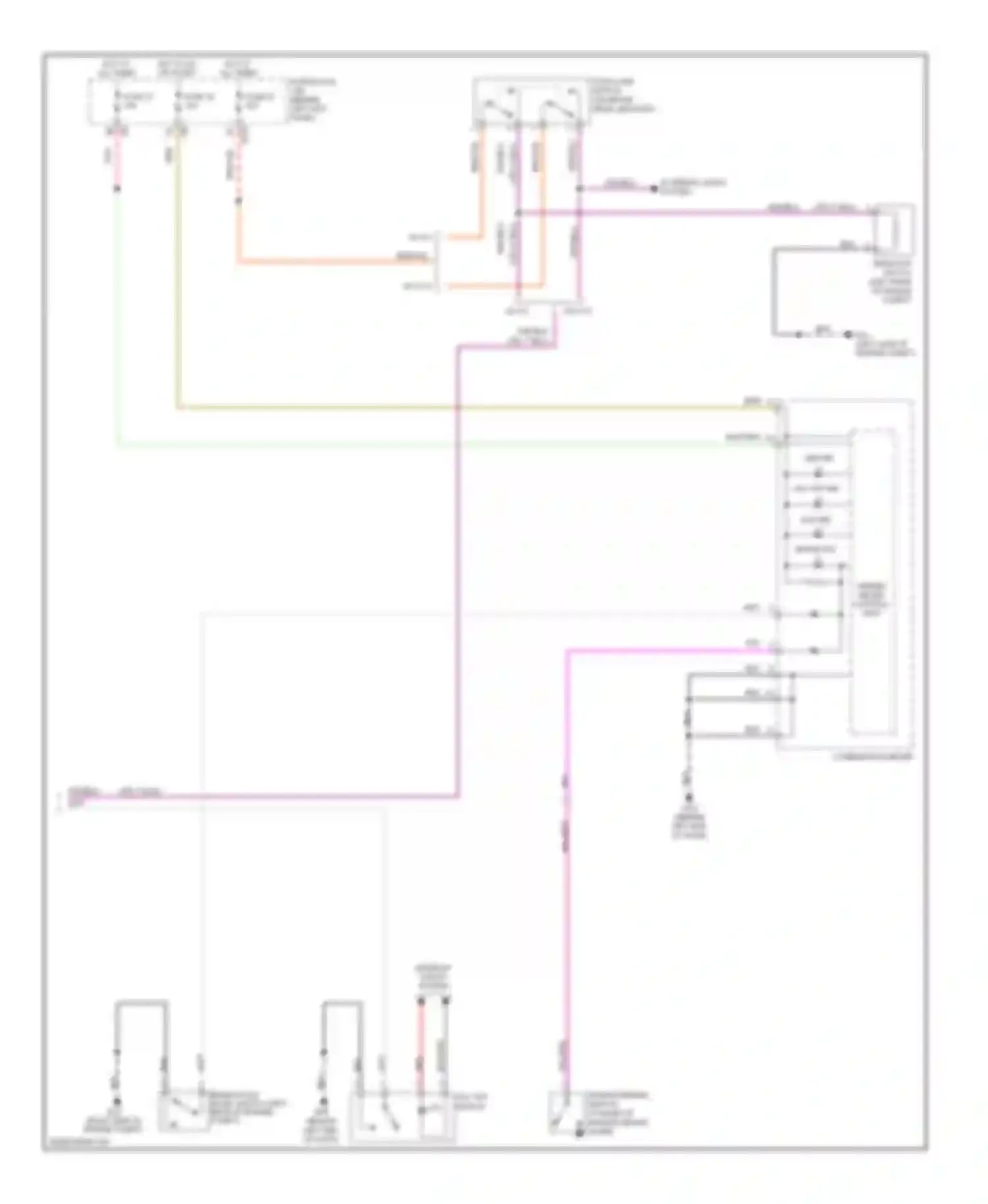 Wiring diagram combination meter for Infiniti M45 III facelift (2008-2010) (2 of 22)