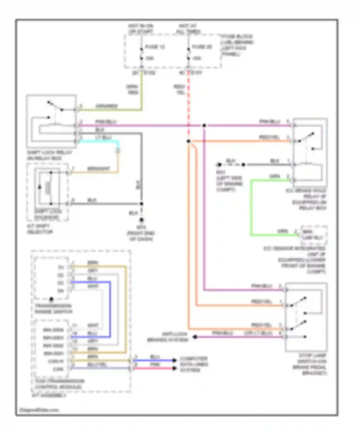 Wiring diagram computer data lines system for Infiniti M45 III facelift (2008-2010) (40 of 44)